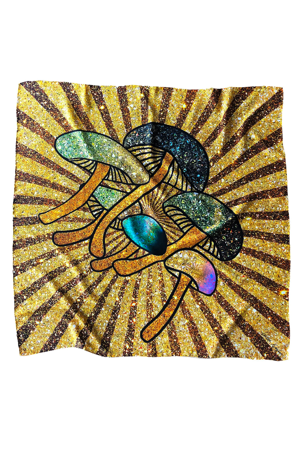 cosmic cluster silk scarf