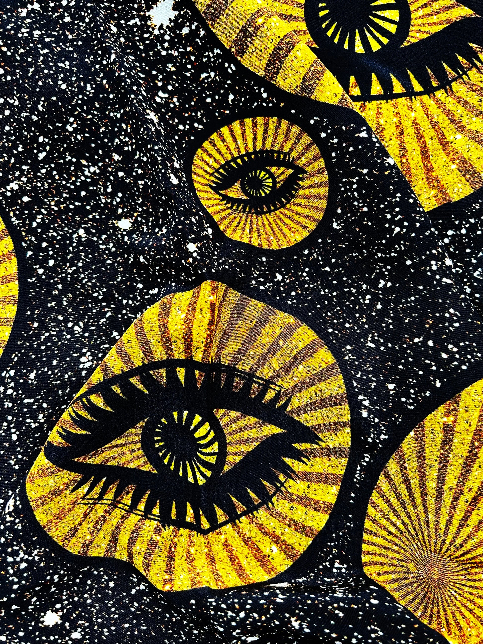 cosmic inky way silk scarf