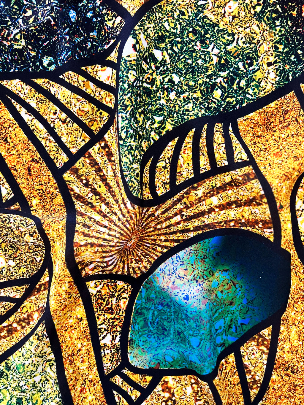 cosmic cluster silk scarf