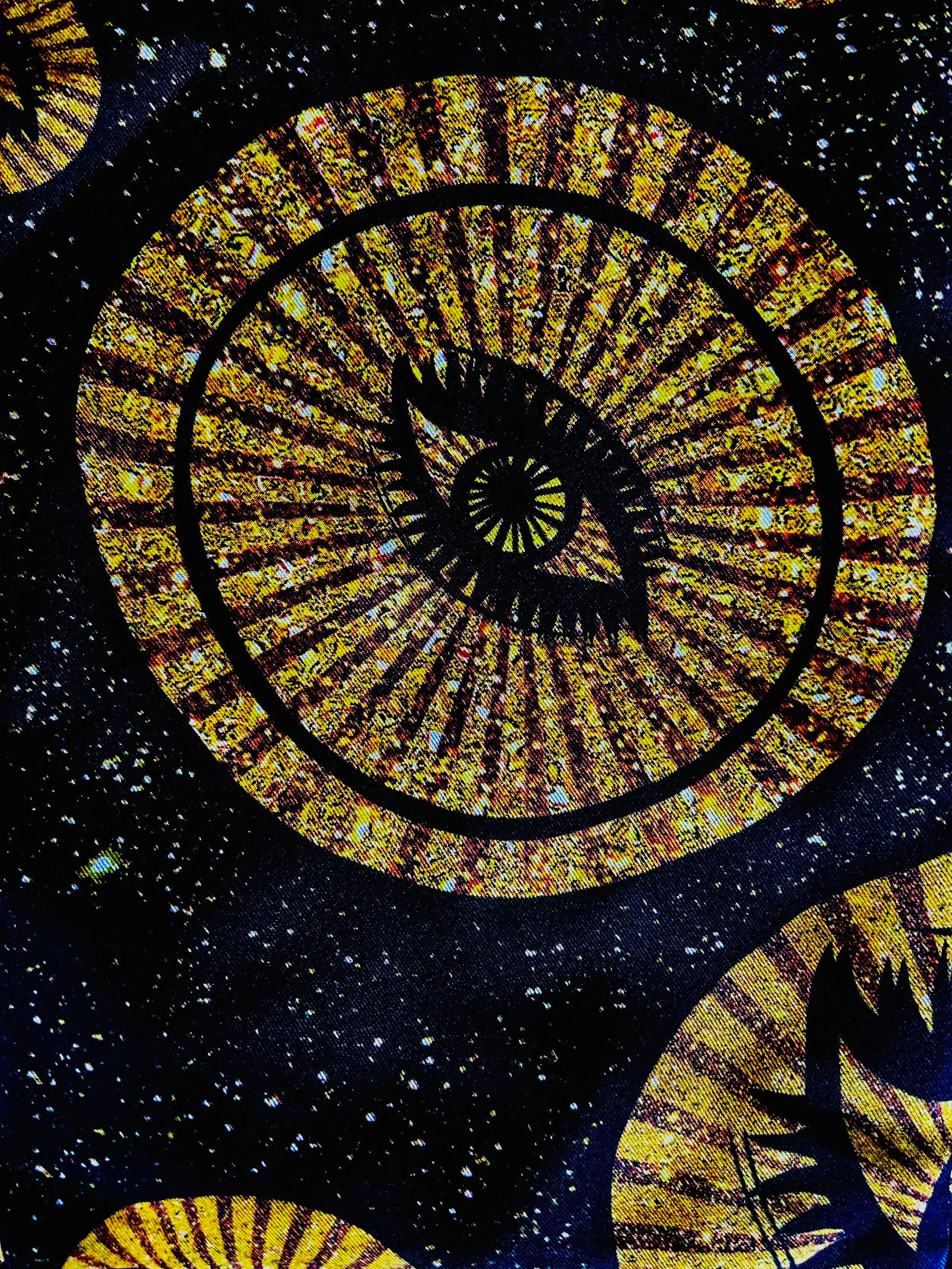 pantalon en soie Cosmic Inky Way 