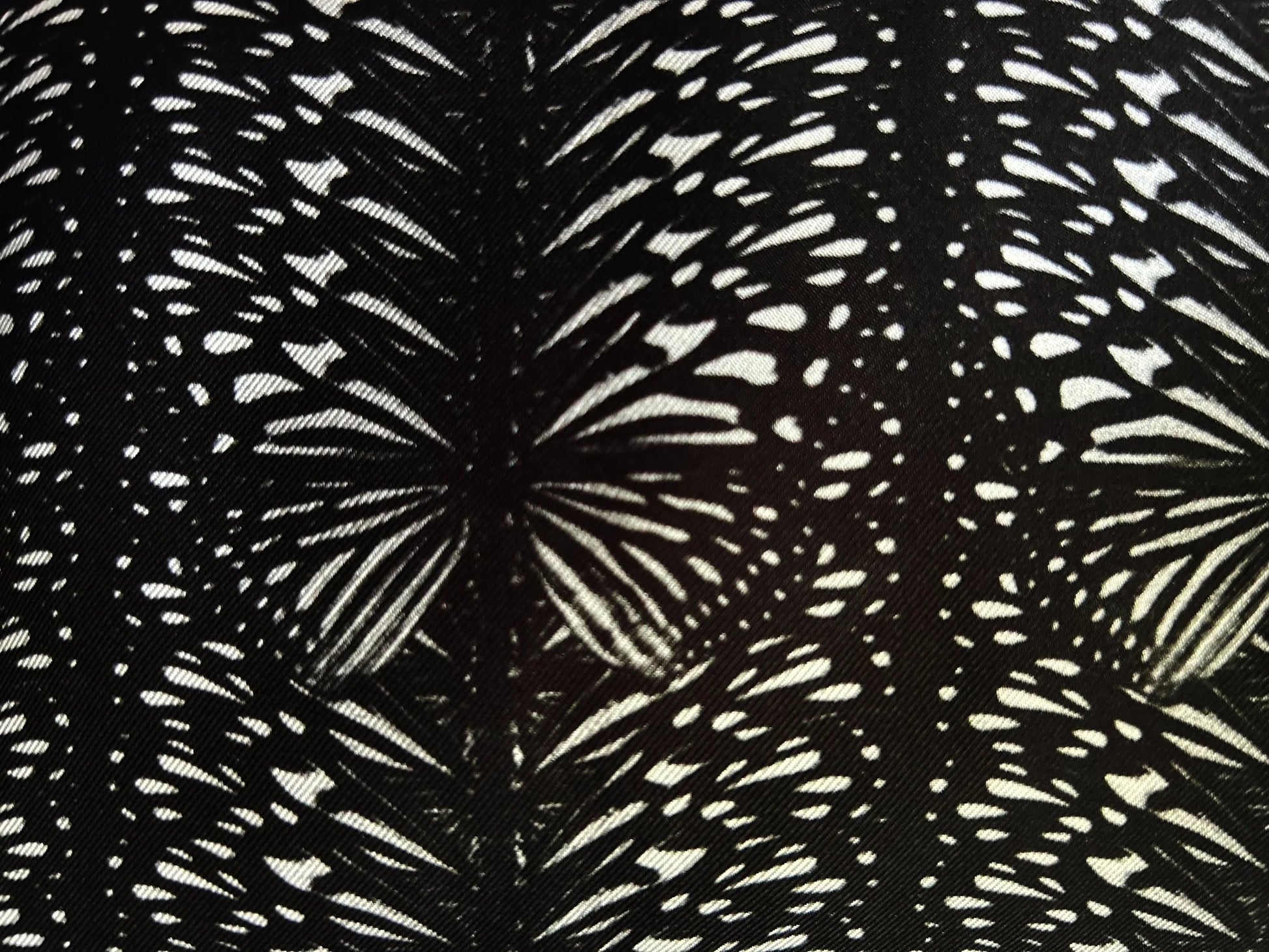 b&w flutter stripe silk pants