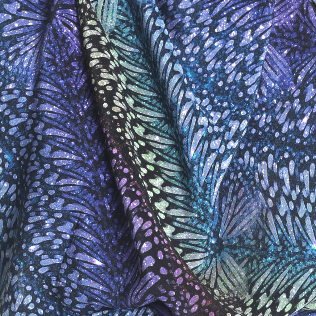 cool rainbow flutter stripe silk scarf