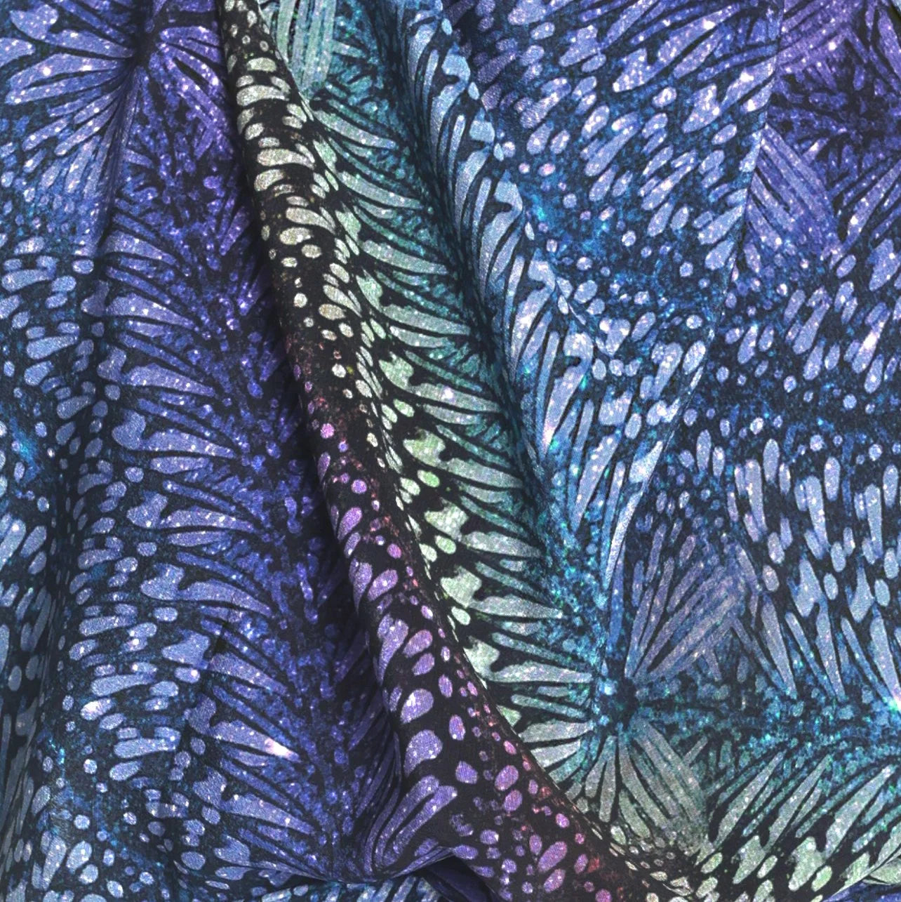 cool rainbow flutter stripe silk scarf