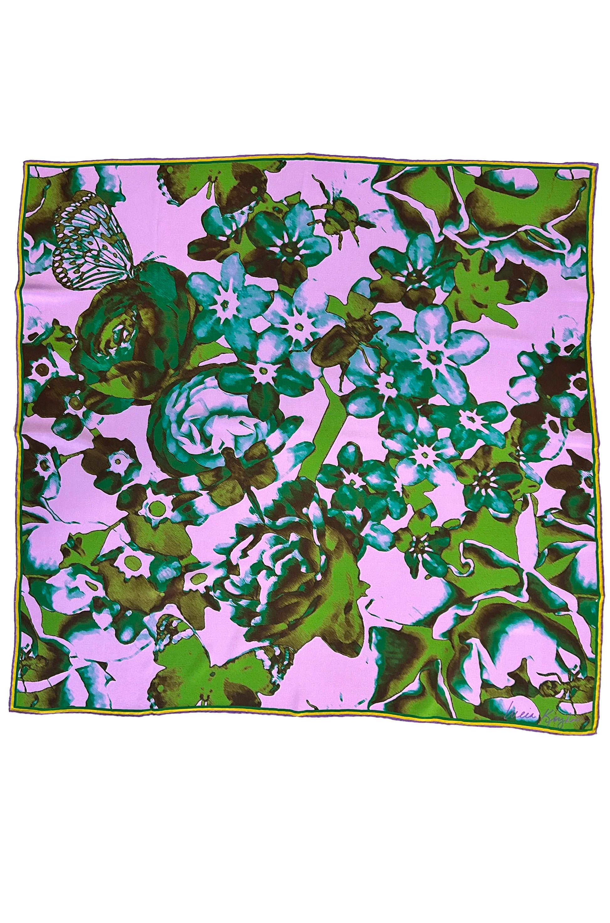garden party silk scarf