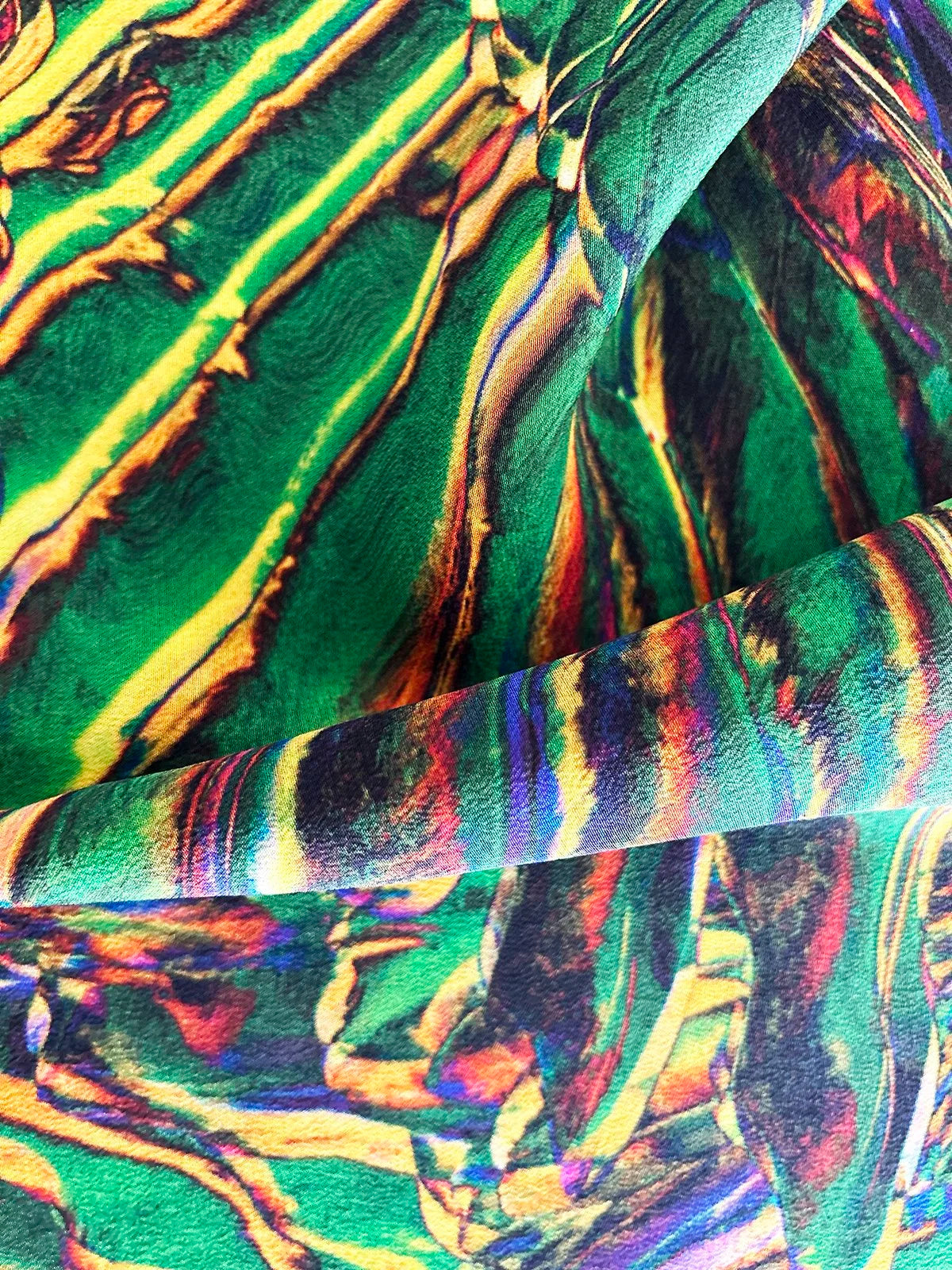 tropical pigeon wing silk scarf