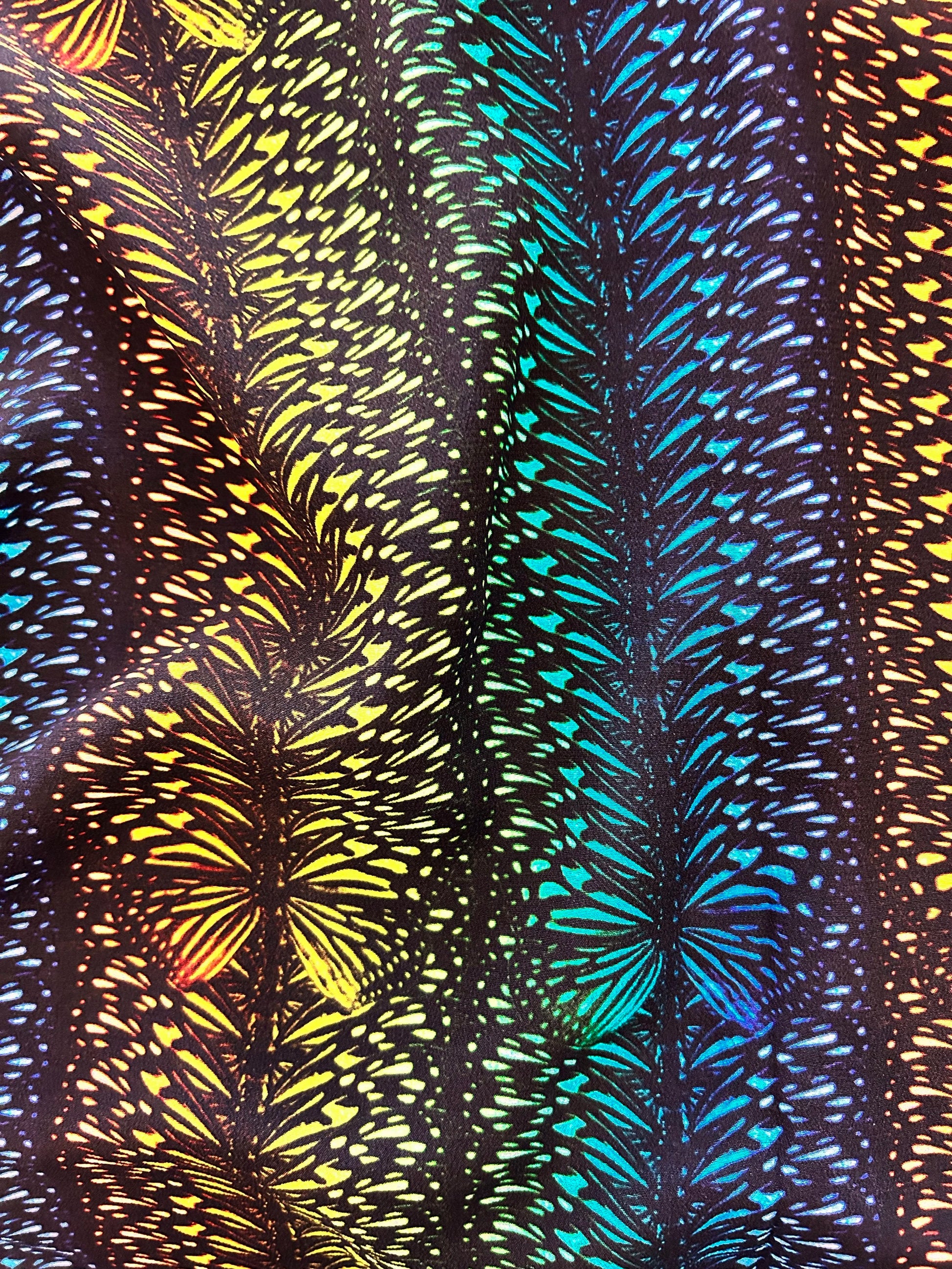 rainbow flutter stripe silk scarf