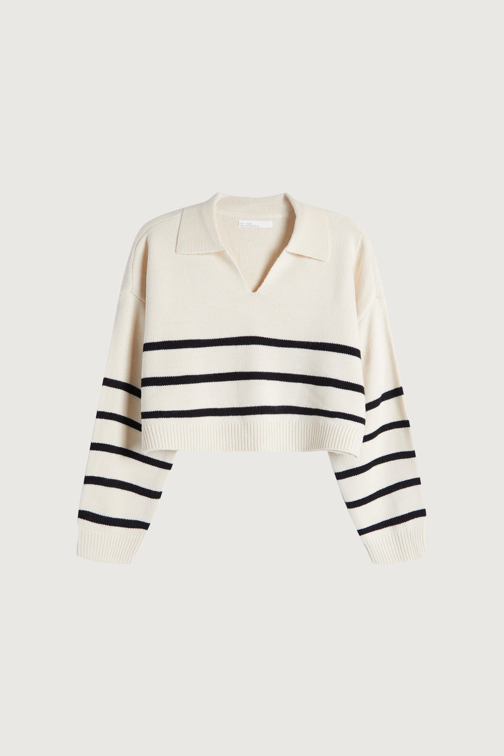 PULL À RAYURES À COL