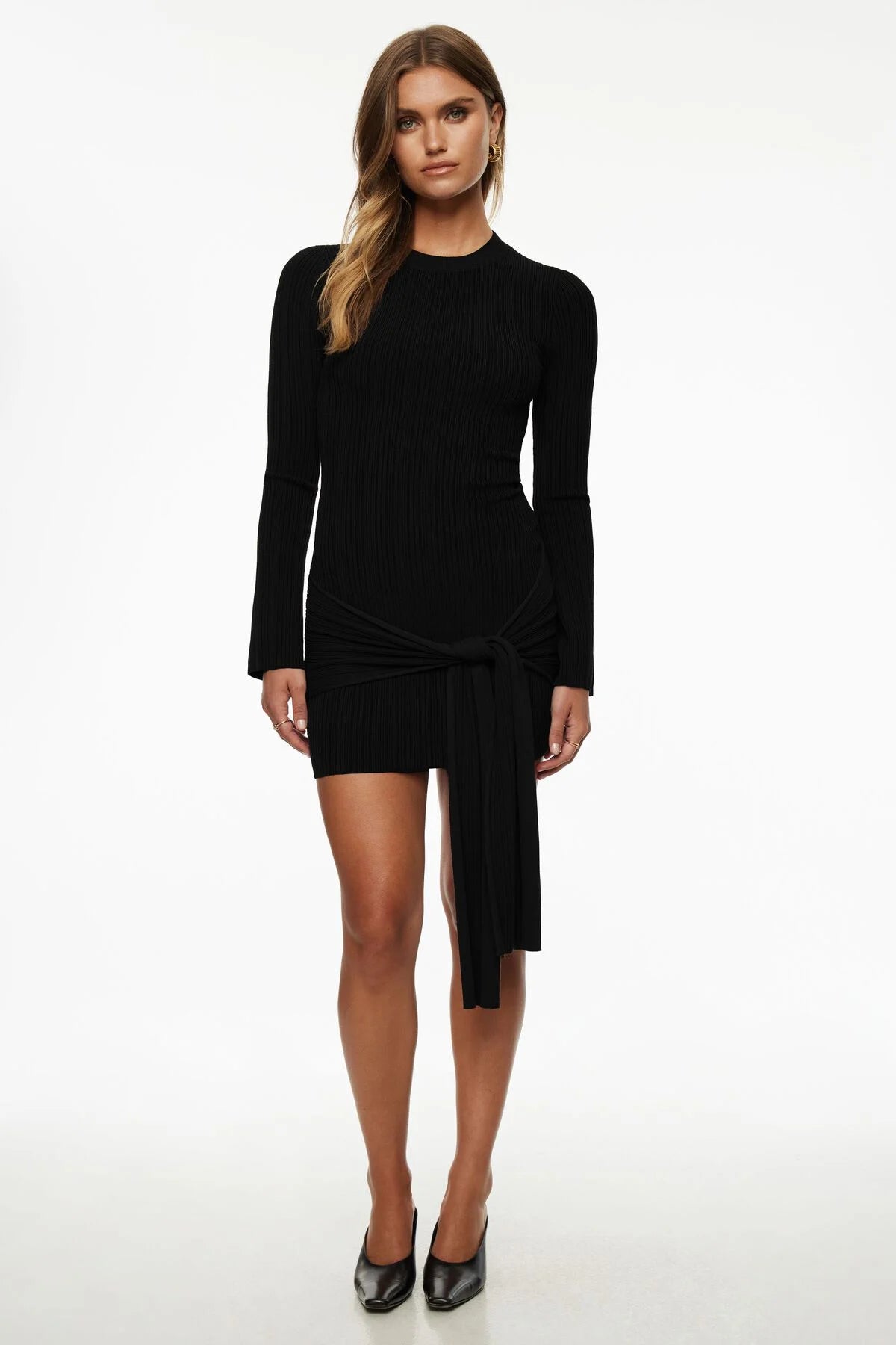 Mini-robe nouée sur le côté