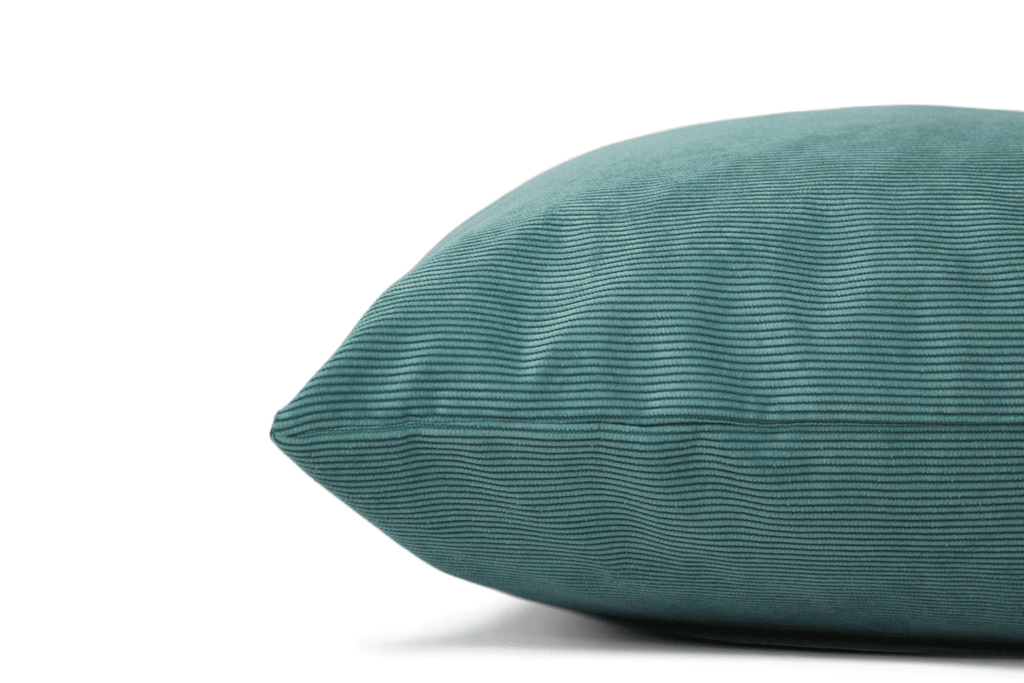 Housse de coussin en velours côtelé Lagoon