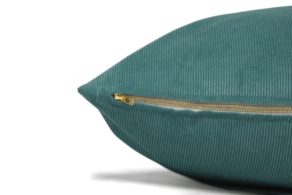 Housse de coussin en velours côtelé Lagoon