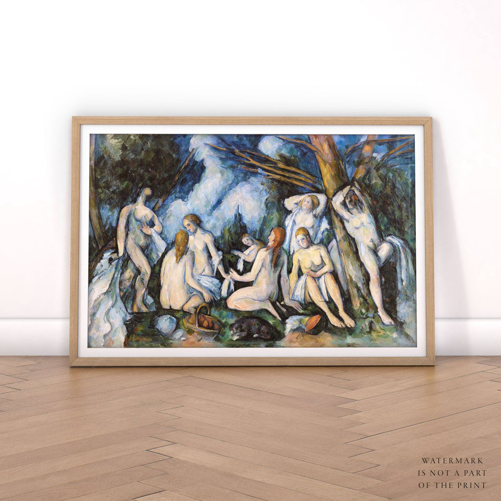 Paul Cézanne Large Bathers Art Print – Post-Impressionist Wall Art Poster