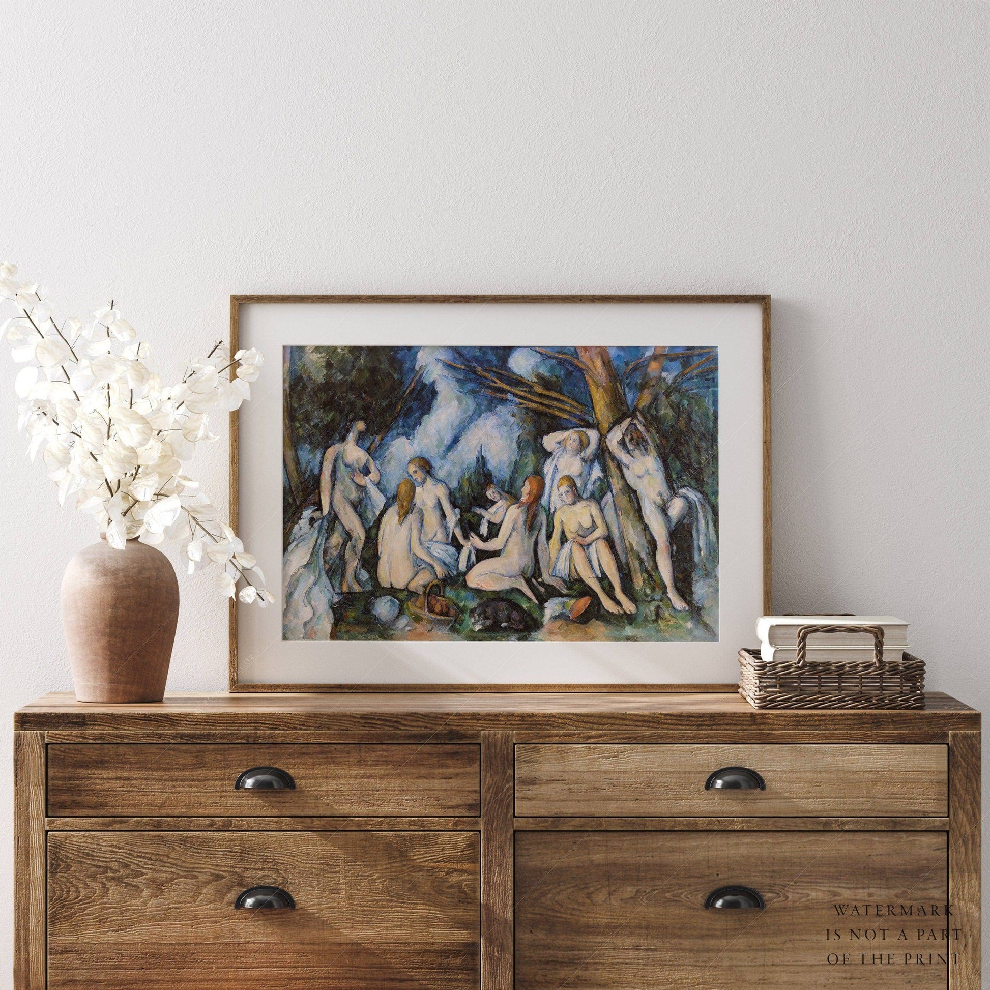 Paul Cézanne Large Bathers Art Print – Post-Impressionist Wall Art Poster