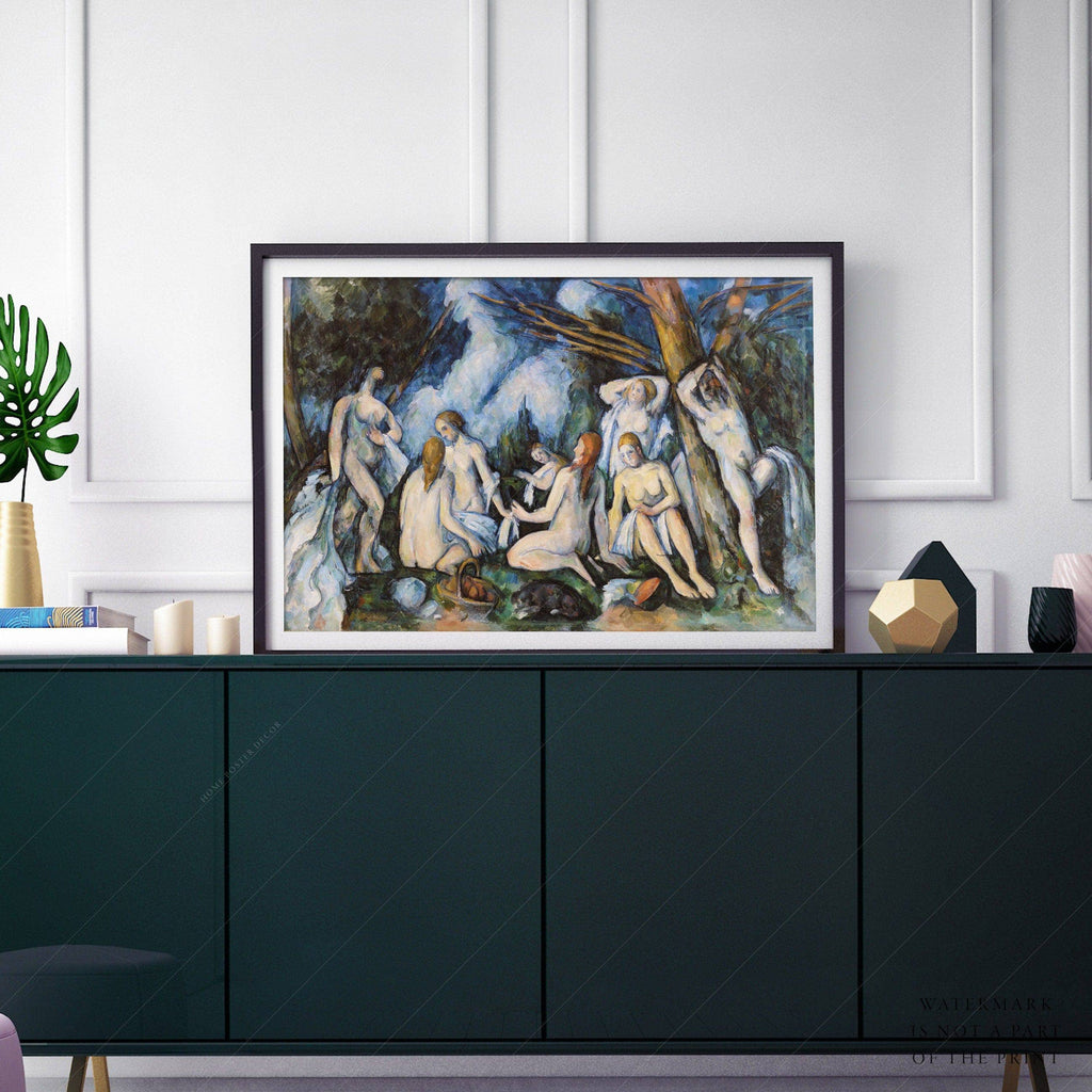 Paul Cézanne Large Bathers Art Print – Post-Impressionist Wall Art Poster