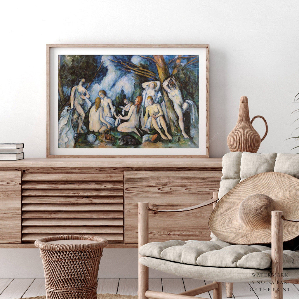 Paul Cézanne Large Bathers Art Print – Post-Impressionist Wall Art Poster