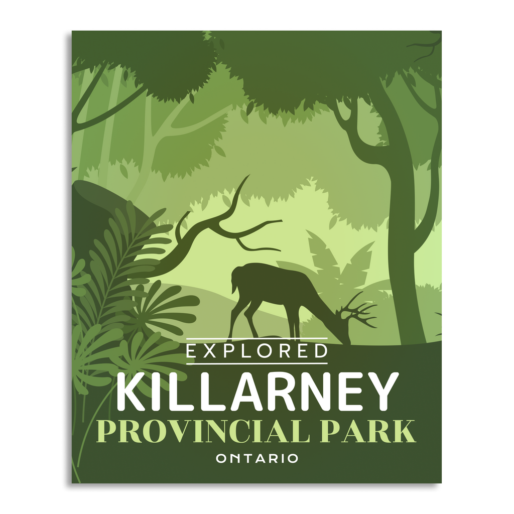 Affiche « Explorée » du parc provincial de Killarney