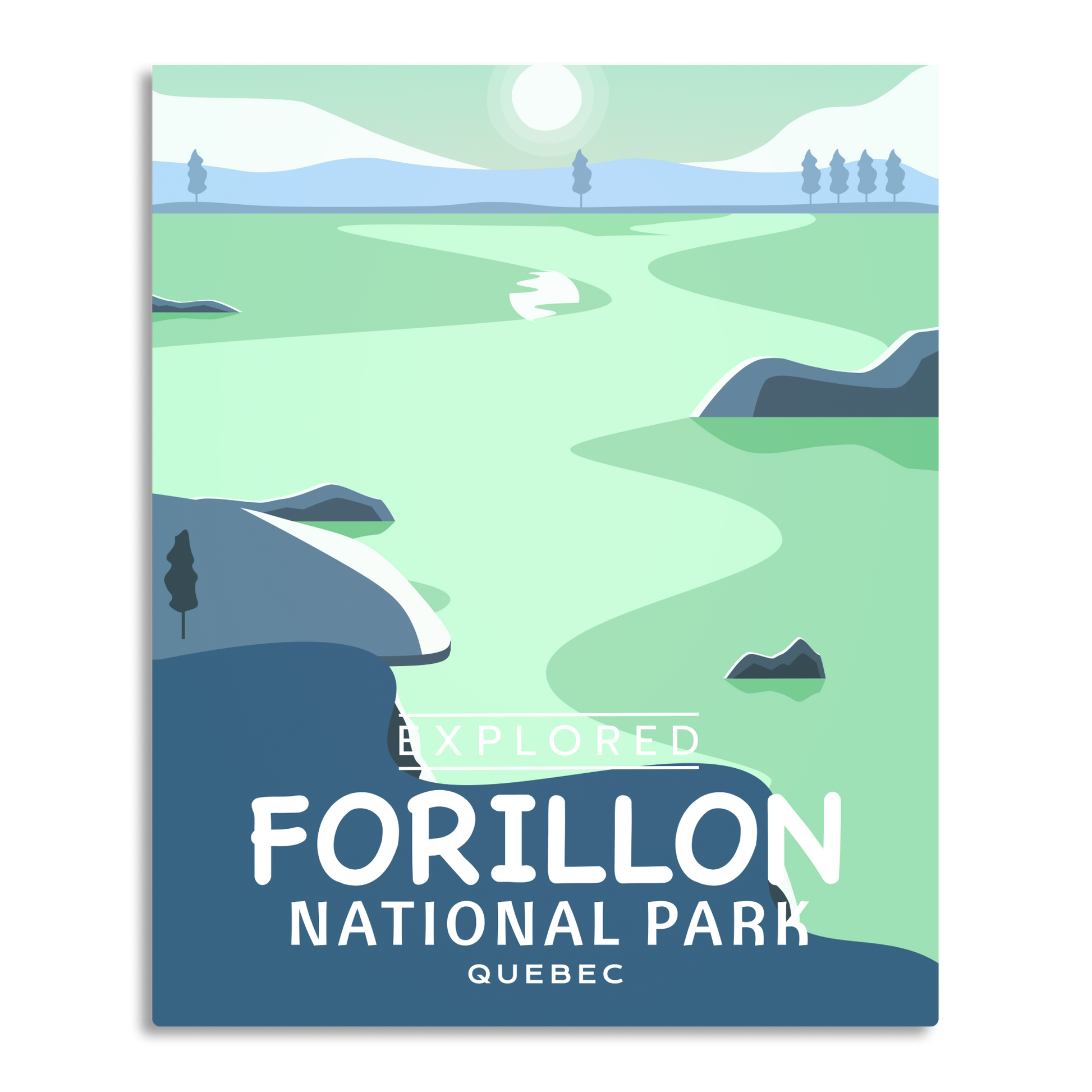 Forillon National Park 'Explored' Poster, Canada Parks