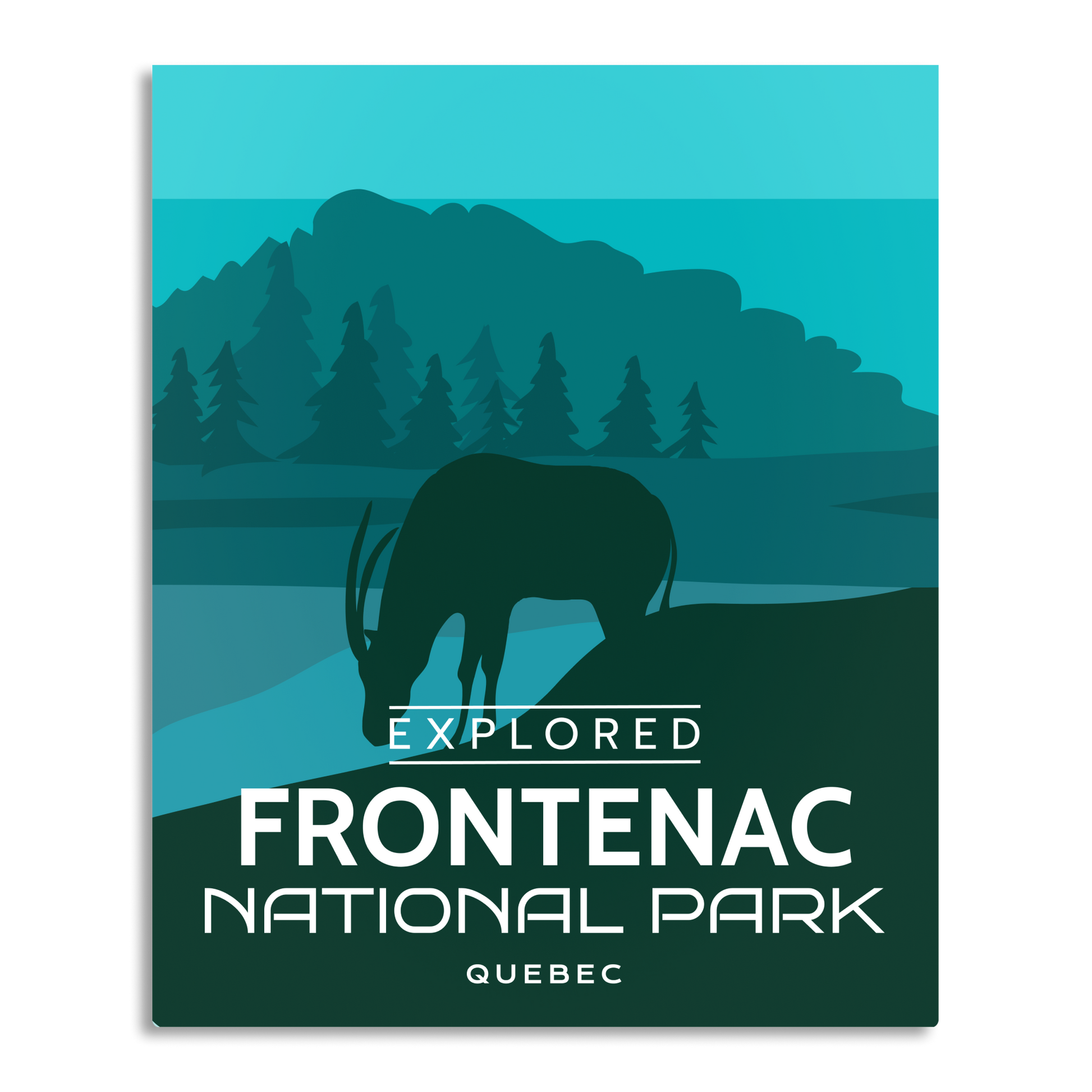 Frontenac National Park 'Explored' Poster, Canada Parks
