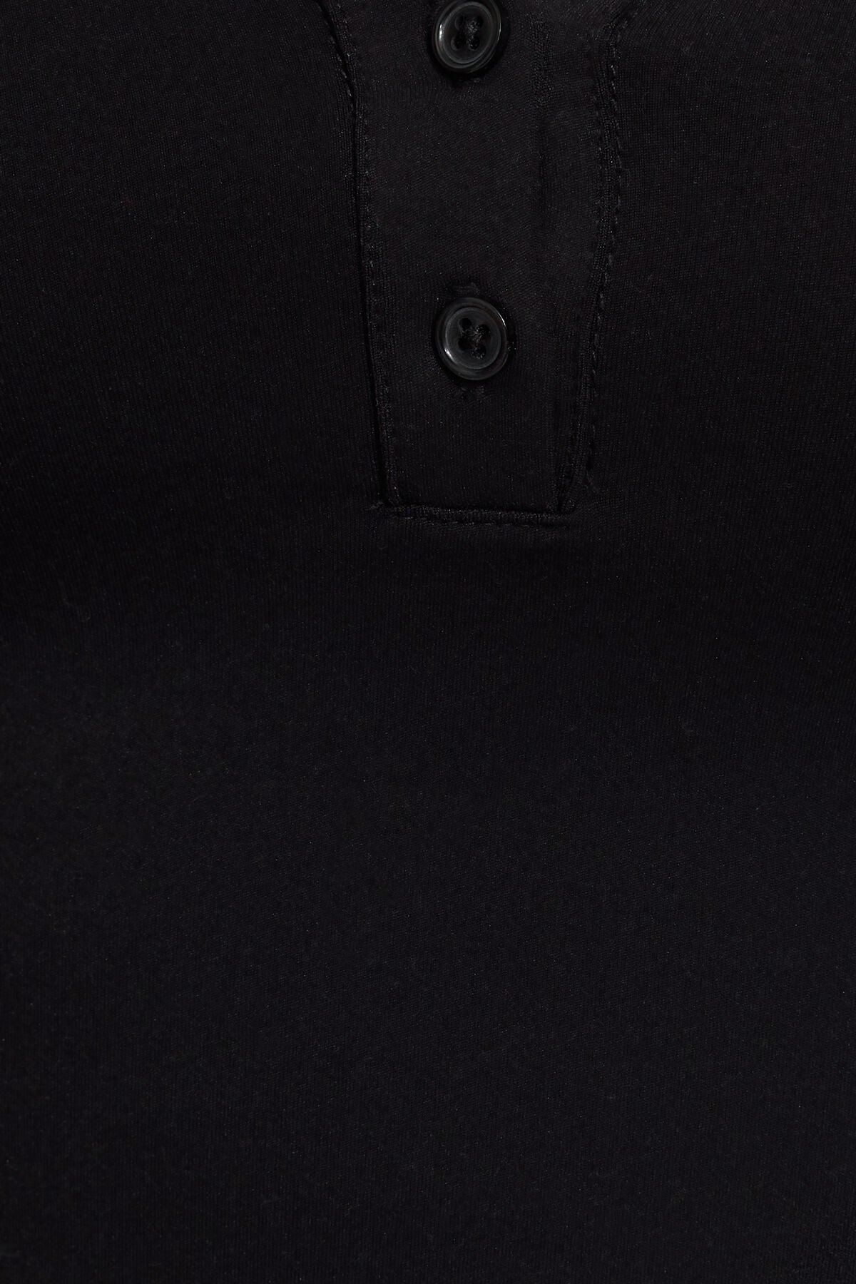 Sleek Polo Long Sleeve Top