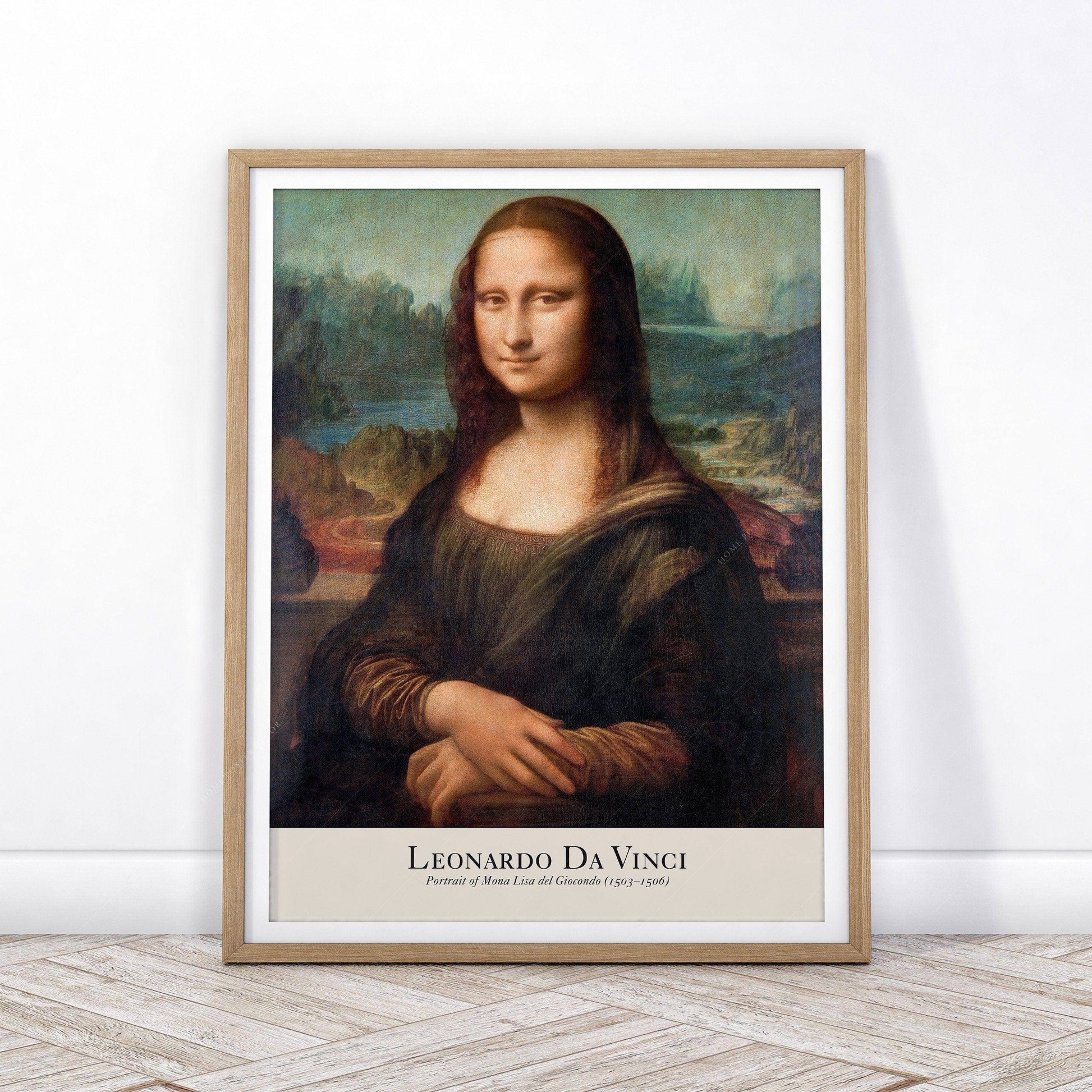 Leonardo da Vinci Mona Lisa Art Print – Renaissance Wall Art Poster