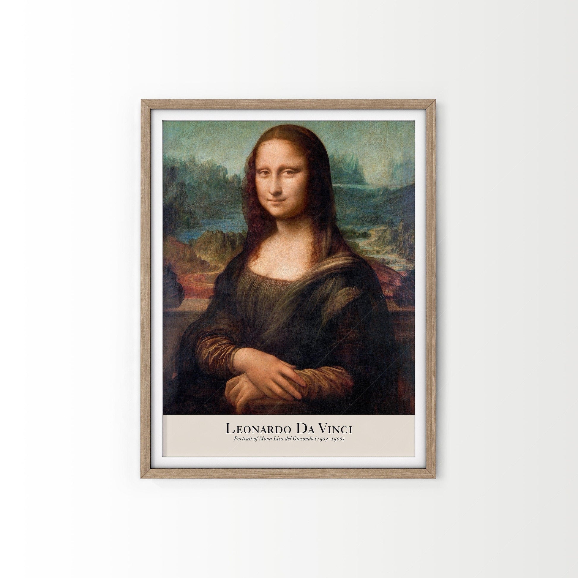 Leonardo da Vinci Mona Lisa Art Print – Renaissance Wall Art Poster