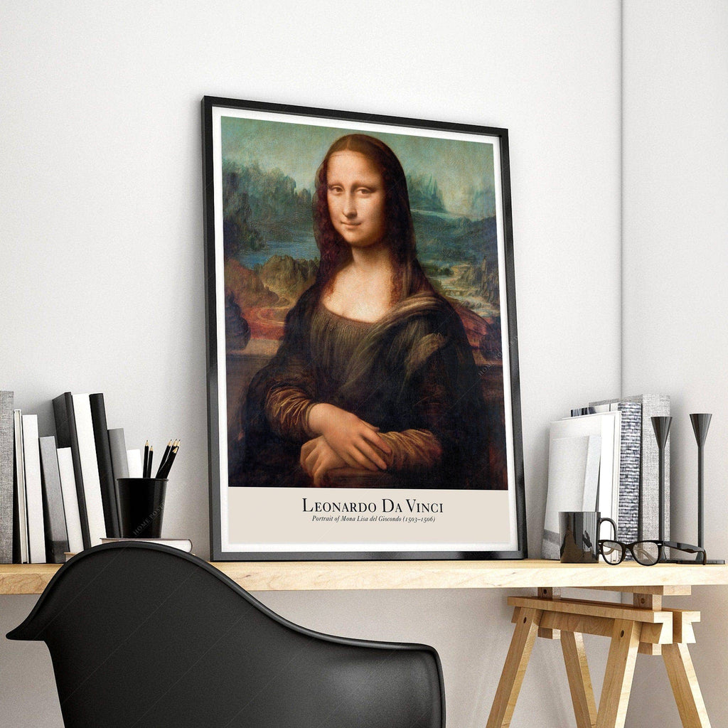 Leonardo da Vinci Mona Lisa Art Print – Renaissance Wall Art Poster