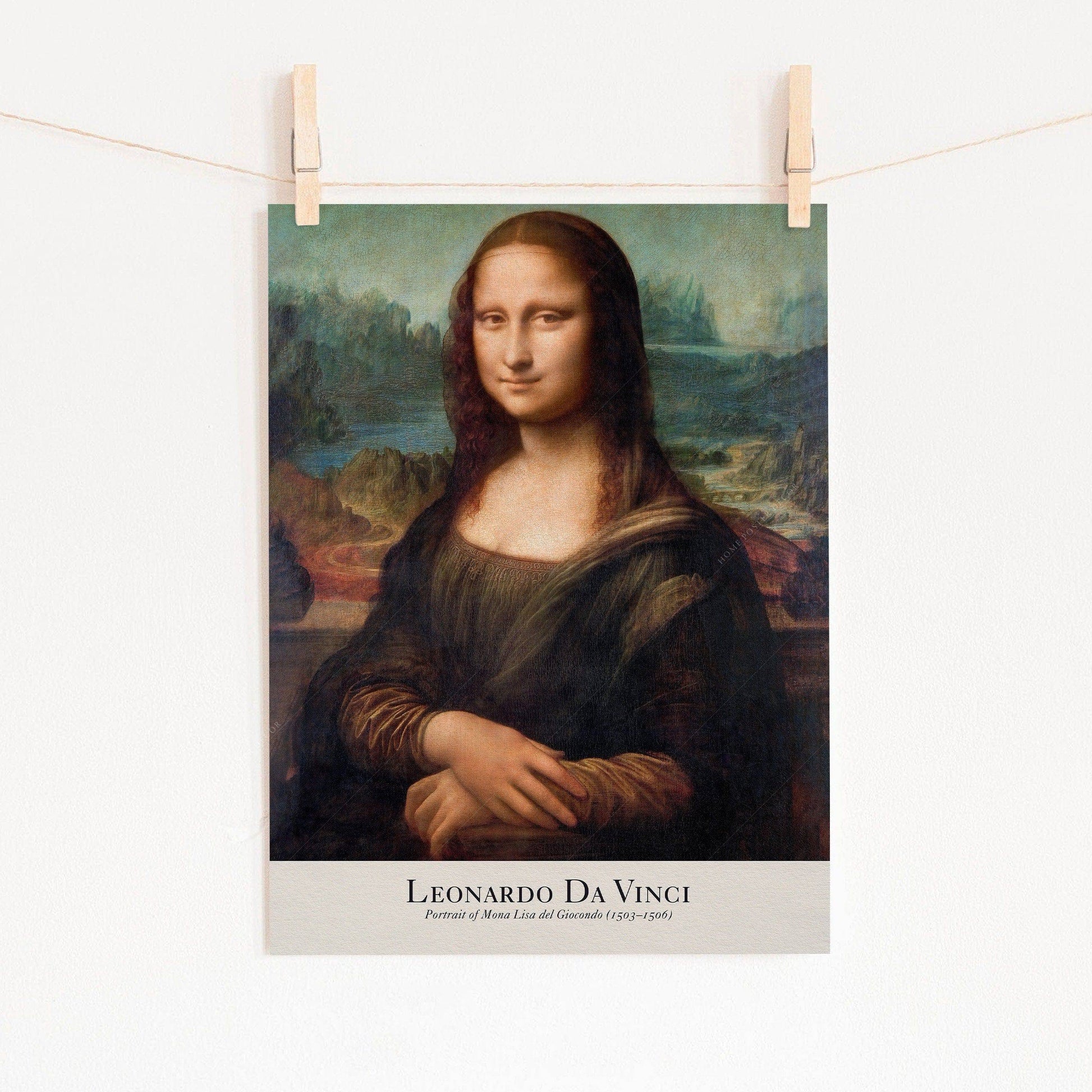 Leonardo da Vinci Mona Lisa Art Print – Renaissance Wall Art Poster