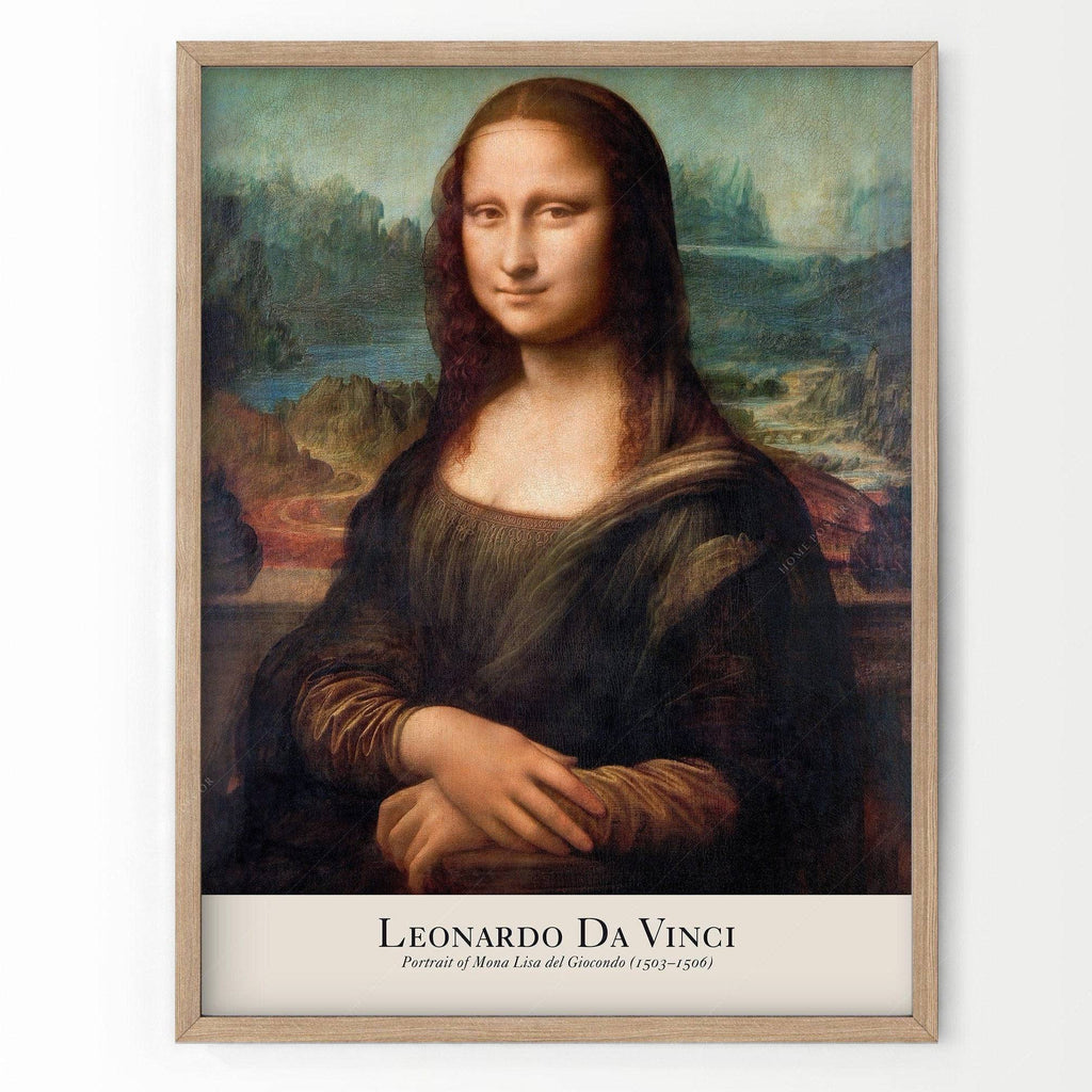 Leonardo da Vinci Mona Lisa Art Print – Renaissance Wall Art Poster
