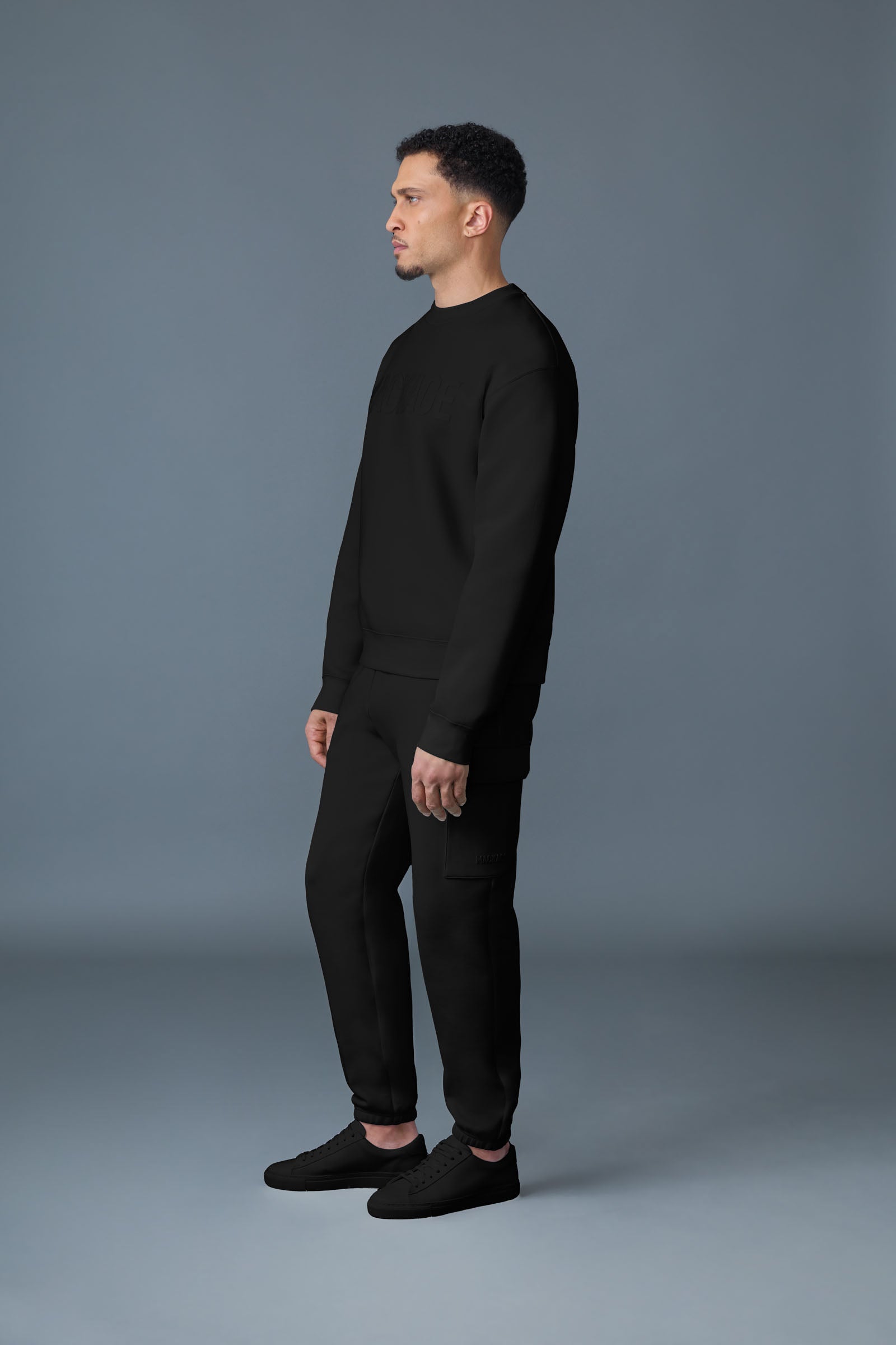 JULIUS Double-Face Jersey Logo Sweatshirt