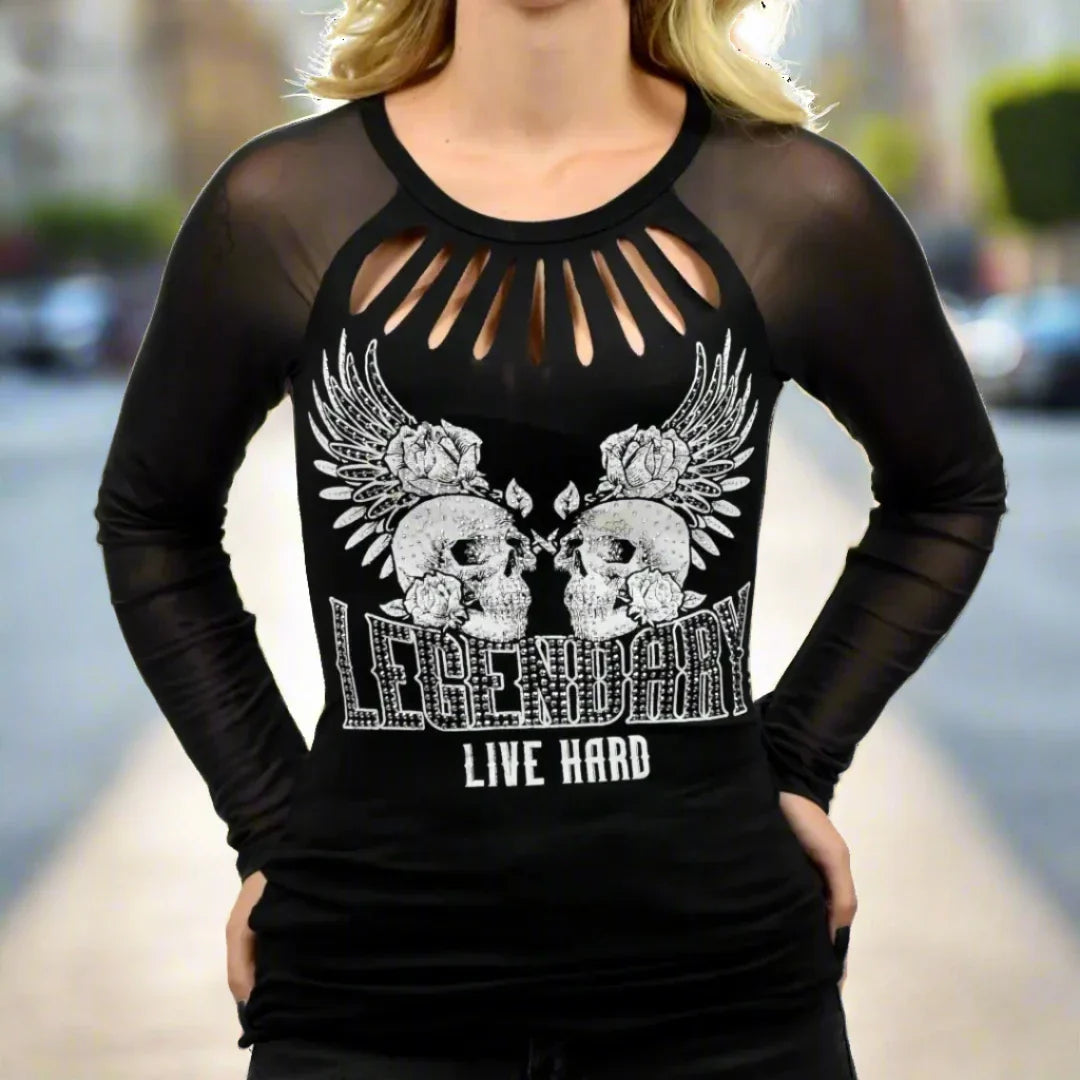 T-shirt Liberty Wear pour femmes « Live Legendary »