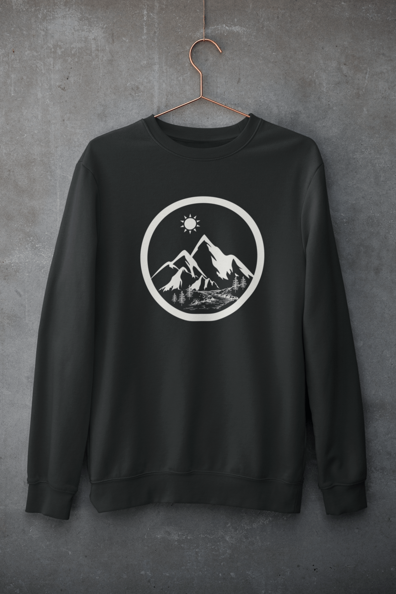Life in the Mountains Unisex Crewneck Sweatshirt – Comfort with Style