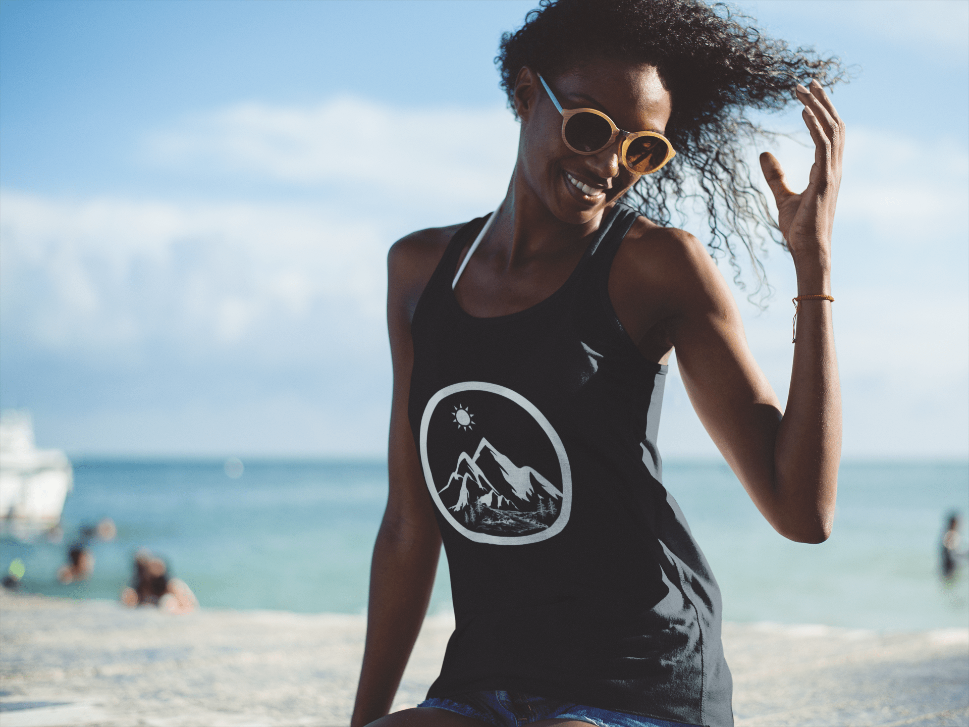 Life in the Mountains Women's Racerback Tank Top