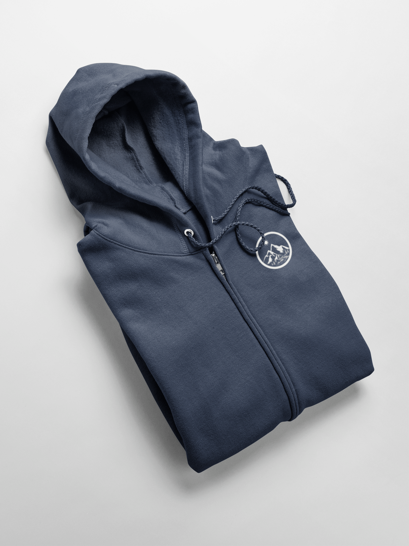 Life in the Mountains Unisex Zip Hoodie – Printed to Order in Canada, Ocean Positive