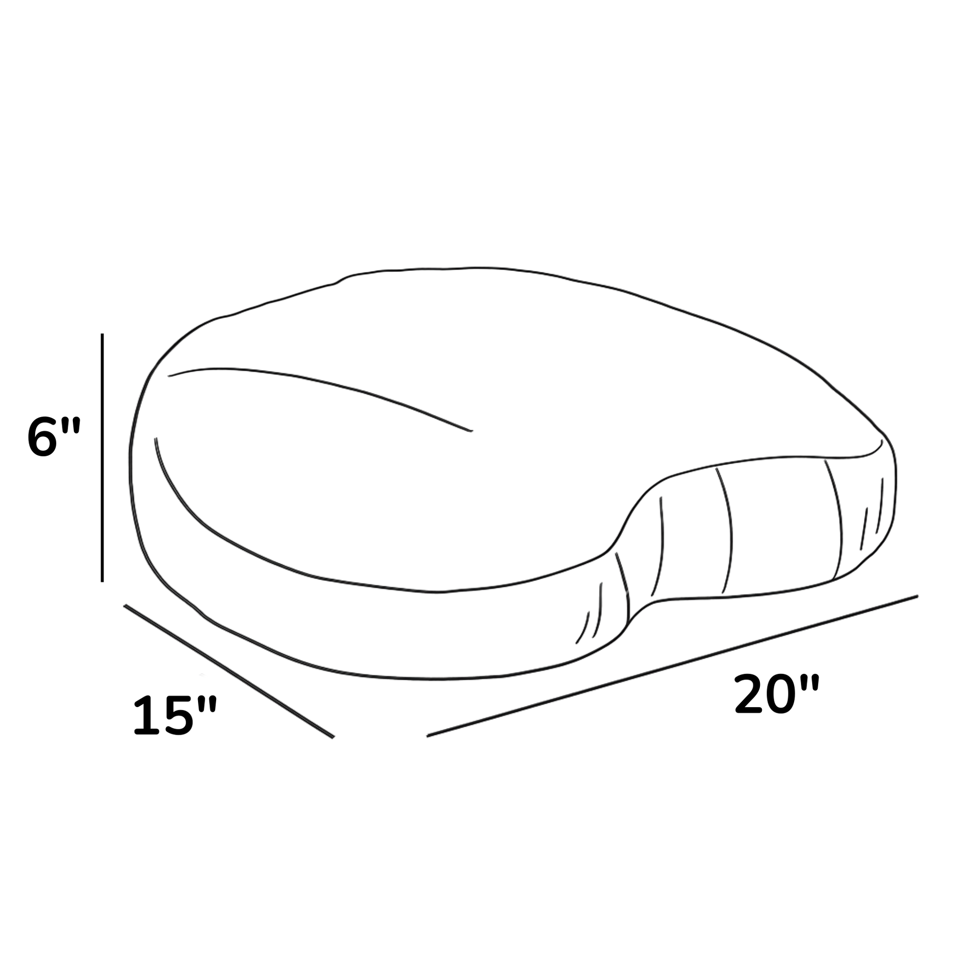 Crescent Meditation Cushion
