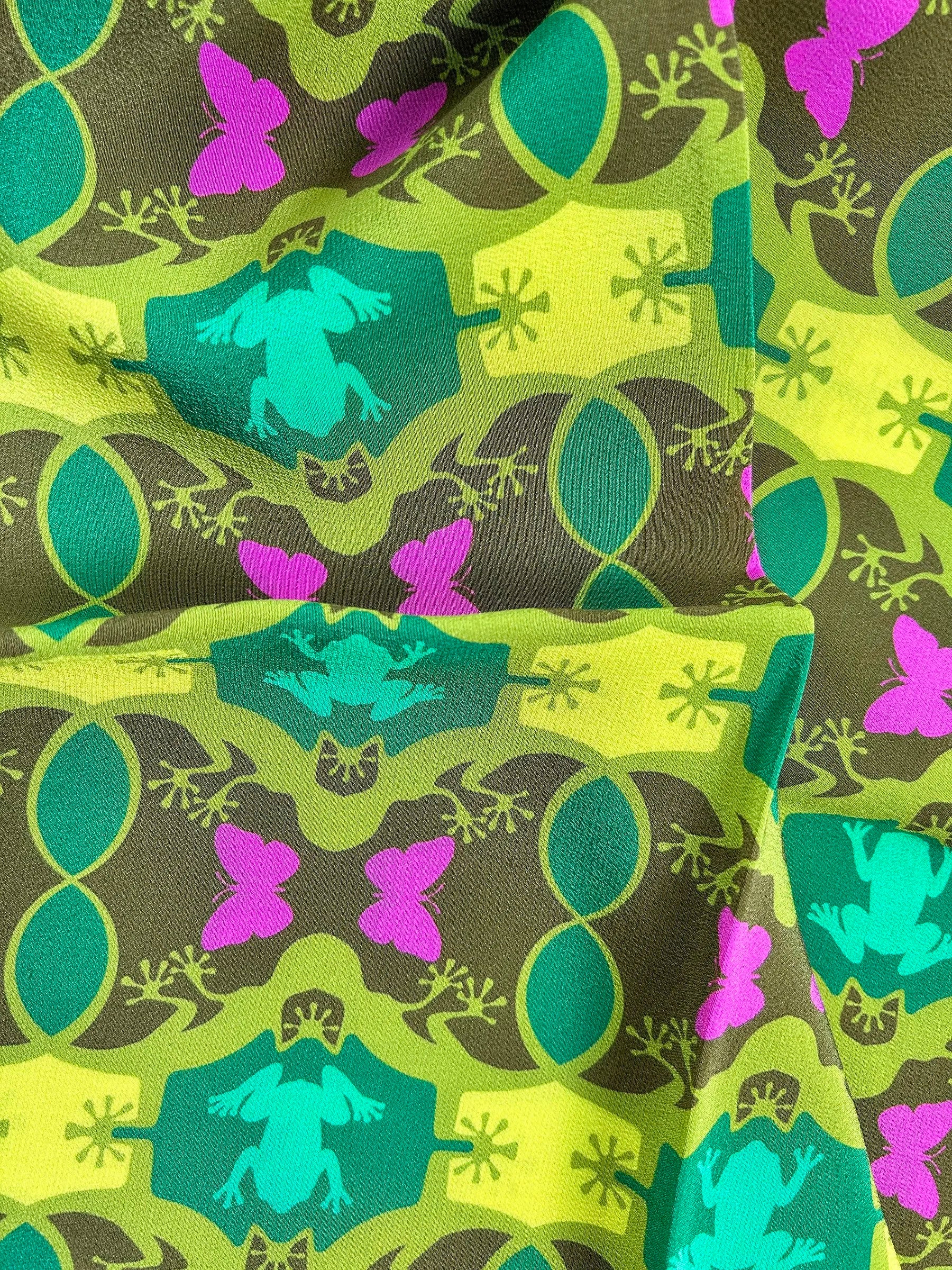 lizard lounge emerald silk scarf