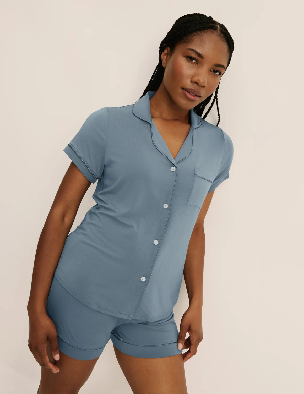 Ensemble de pyjama à manches courtes en modal
