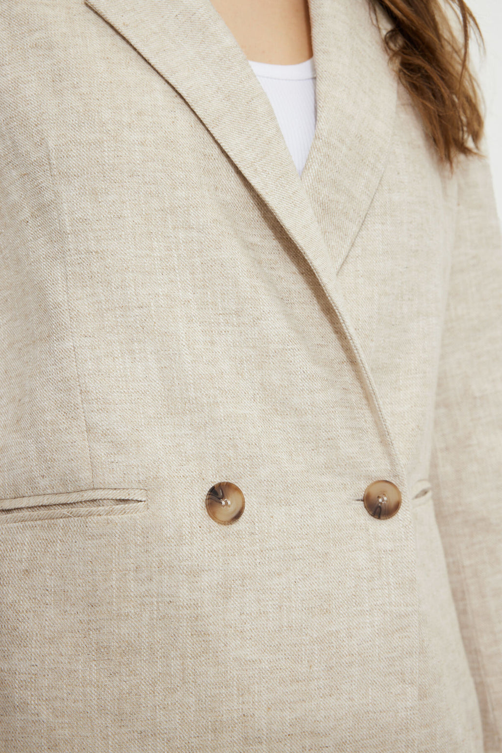 Blazer surdimensionné en lin Noa