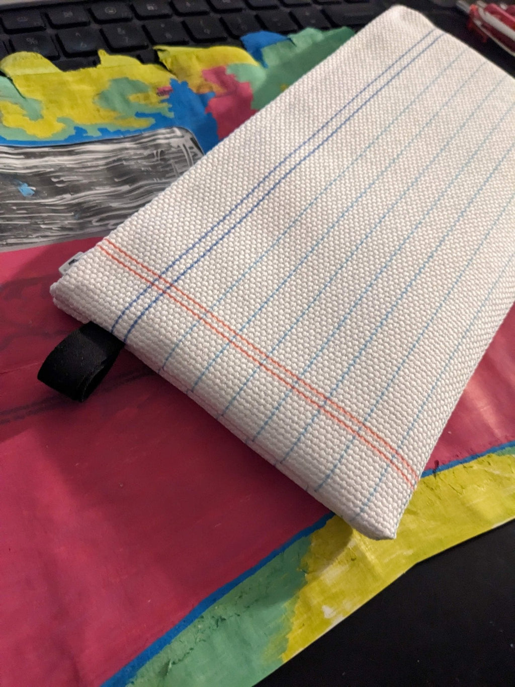 Zippered Cotton Canvas Pencil Case | Loose Leaf