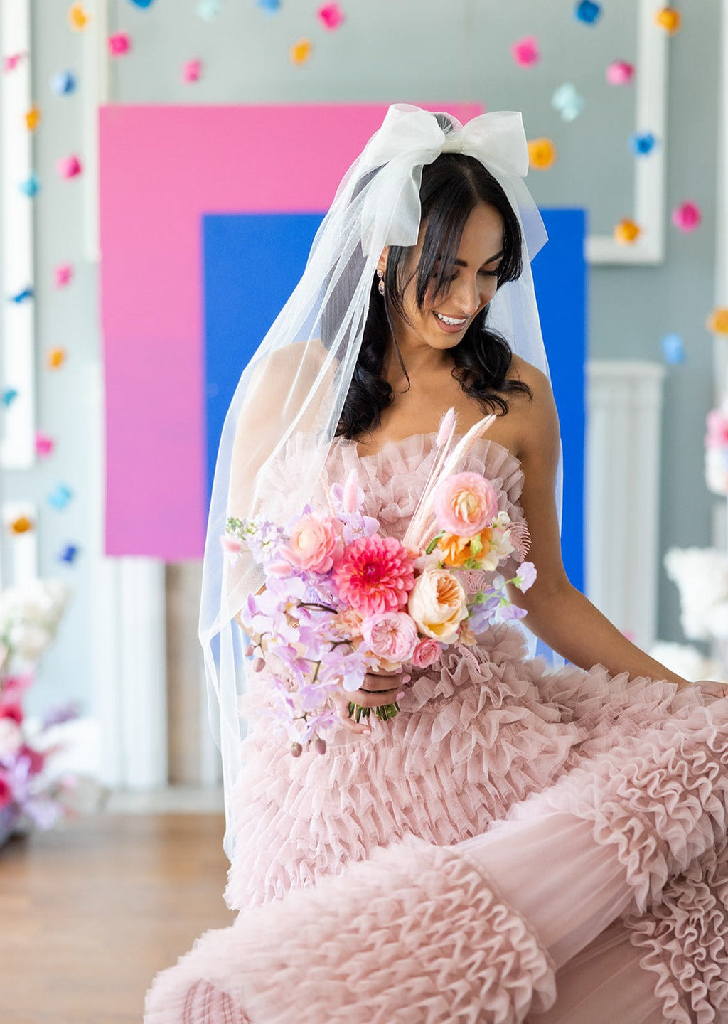 GEORGINA Organza Bridal Hair Bow