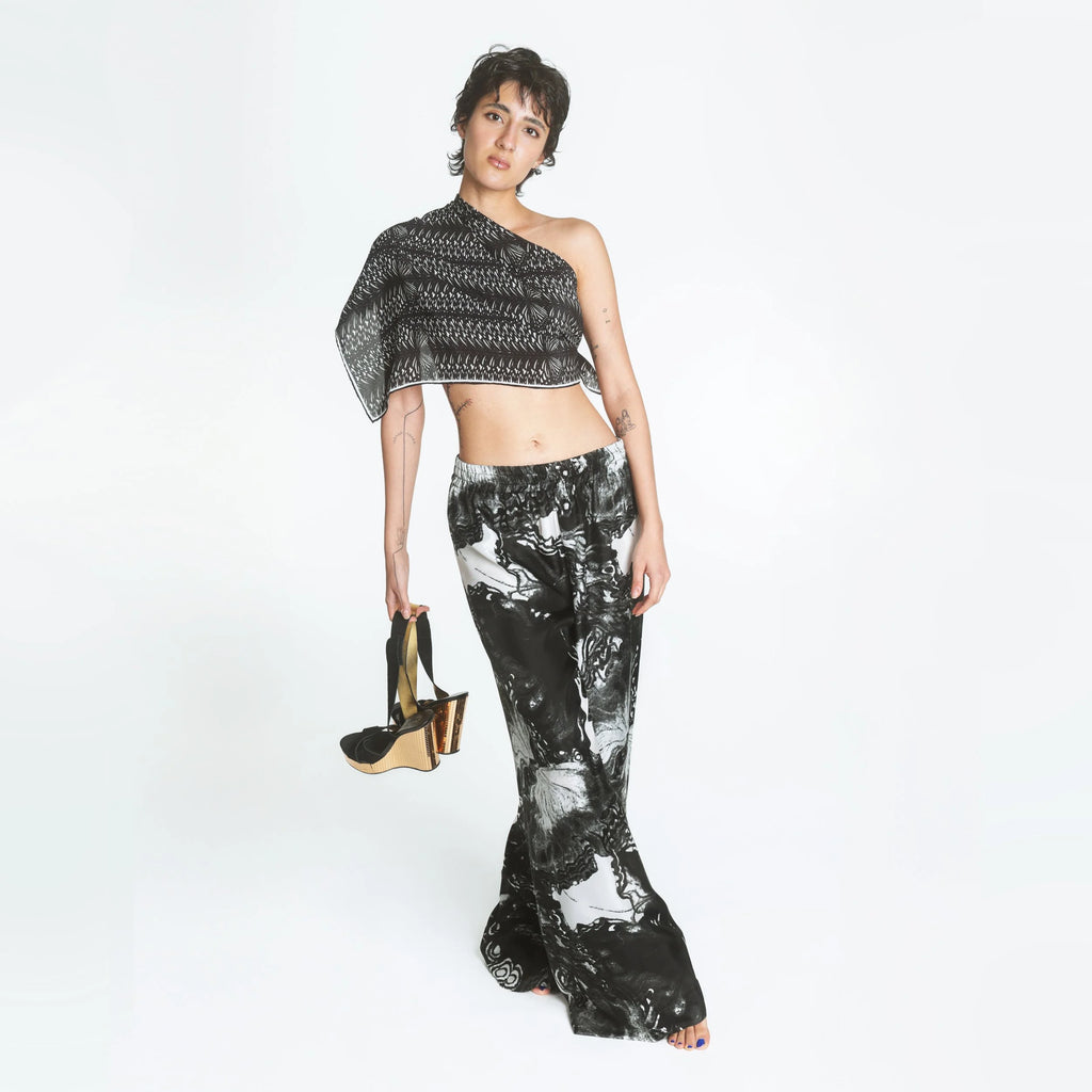 sibylla moth silk pants