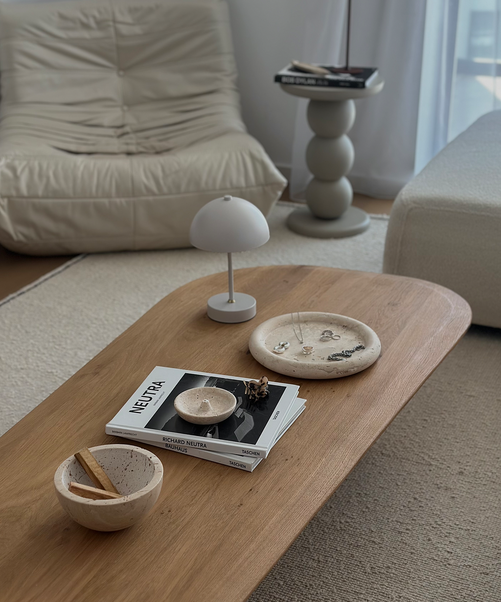 Luna Travertine Tray