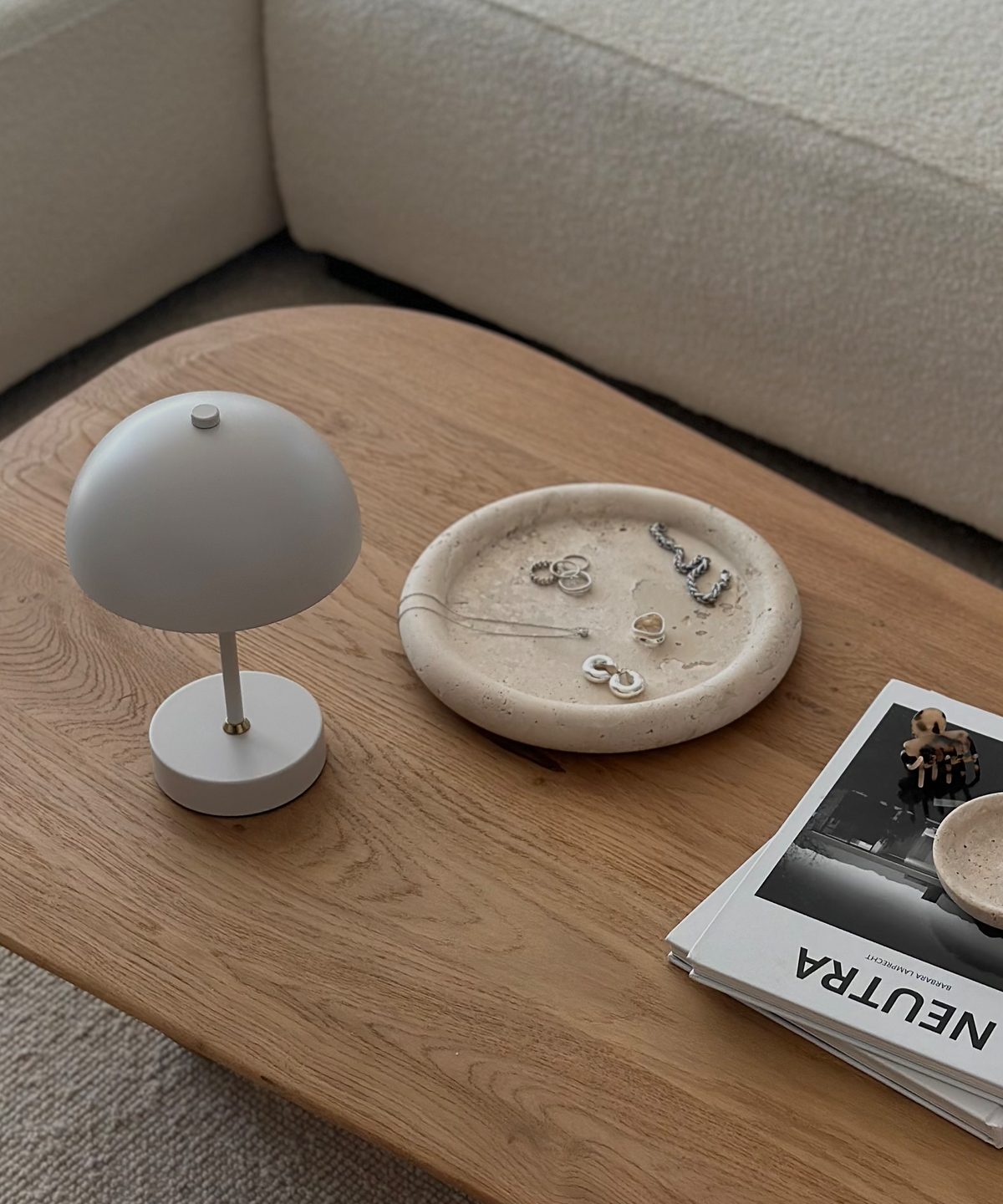 Luna Travertine Tray