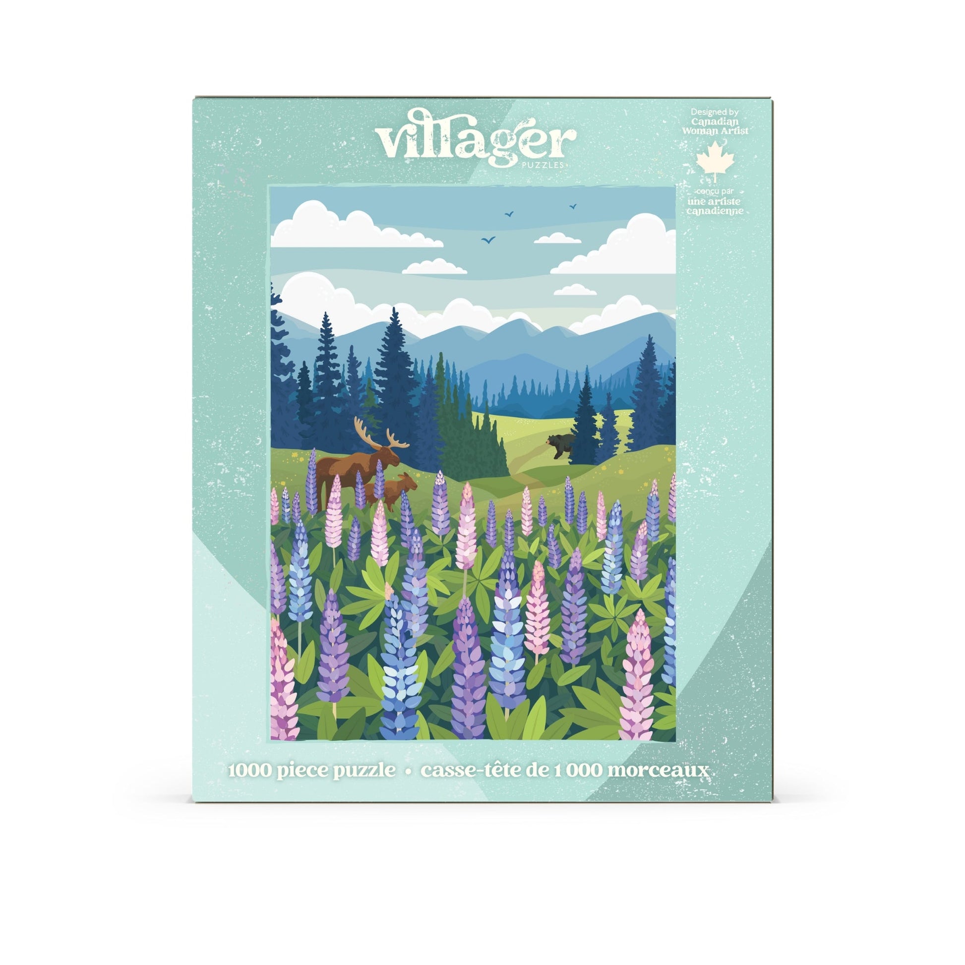 Lupines Meadow | 1000-Piece Puzzle for Adults | Designed in Canada by Diana Pinnell