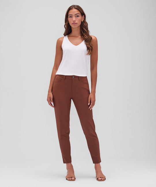 Pantalon de voyage slim en laine mérinos pour femme