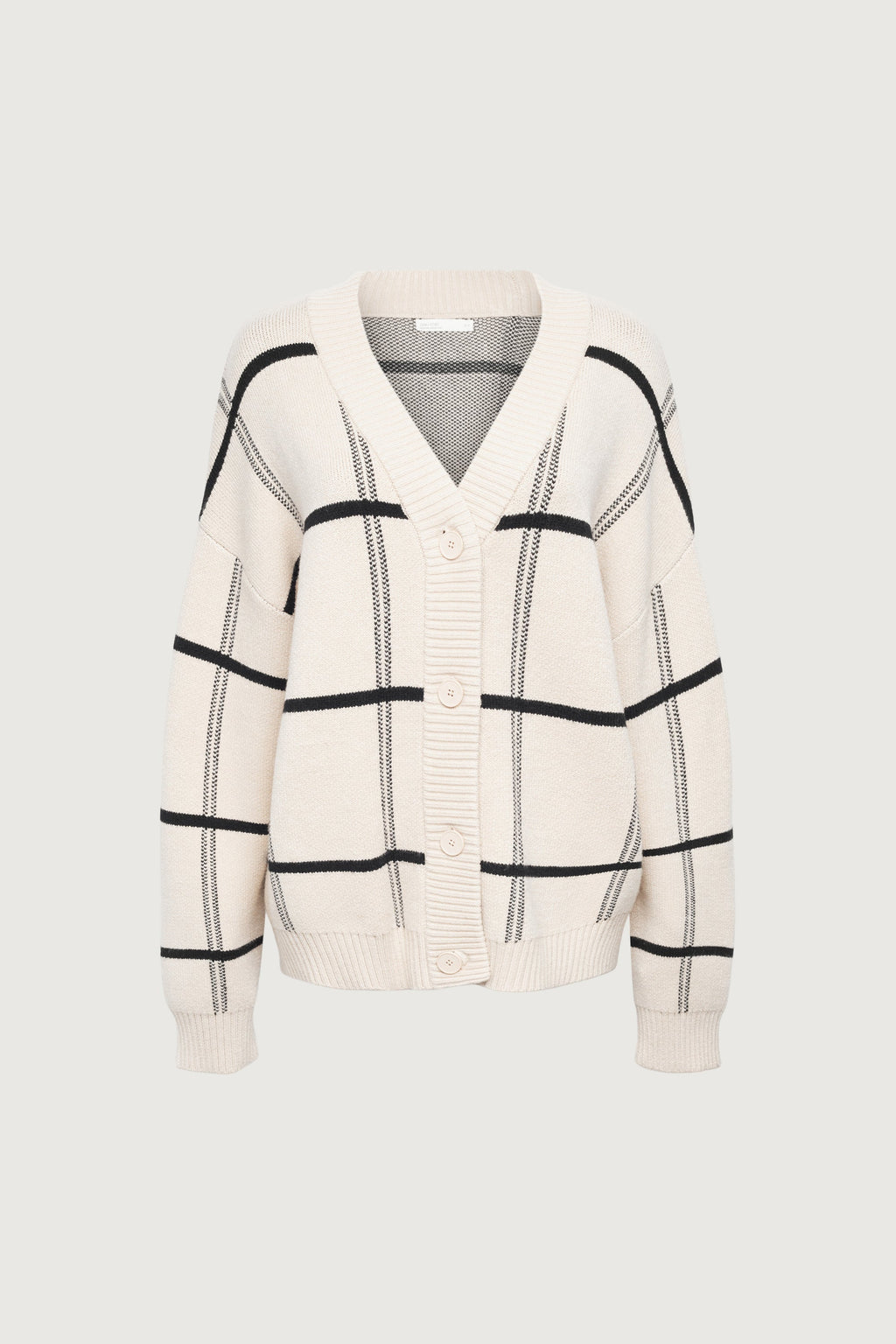 CARDIGAN SURDIMENSIONNÉ À BOUTONNAGE SUR LE DEVANT
