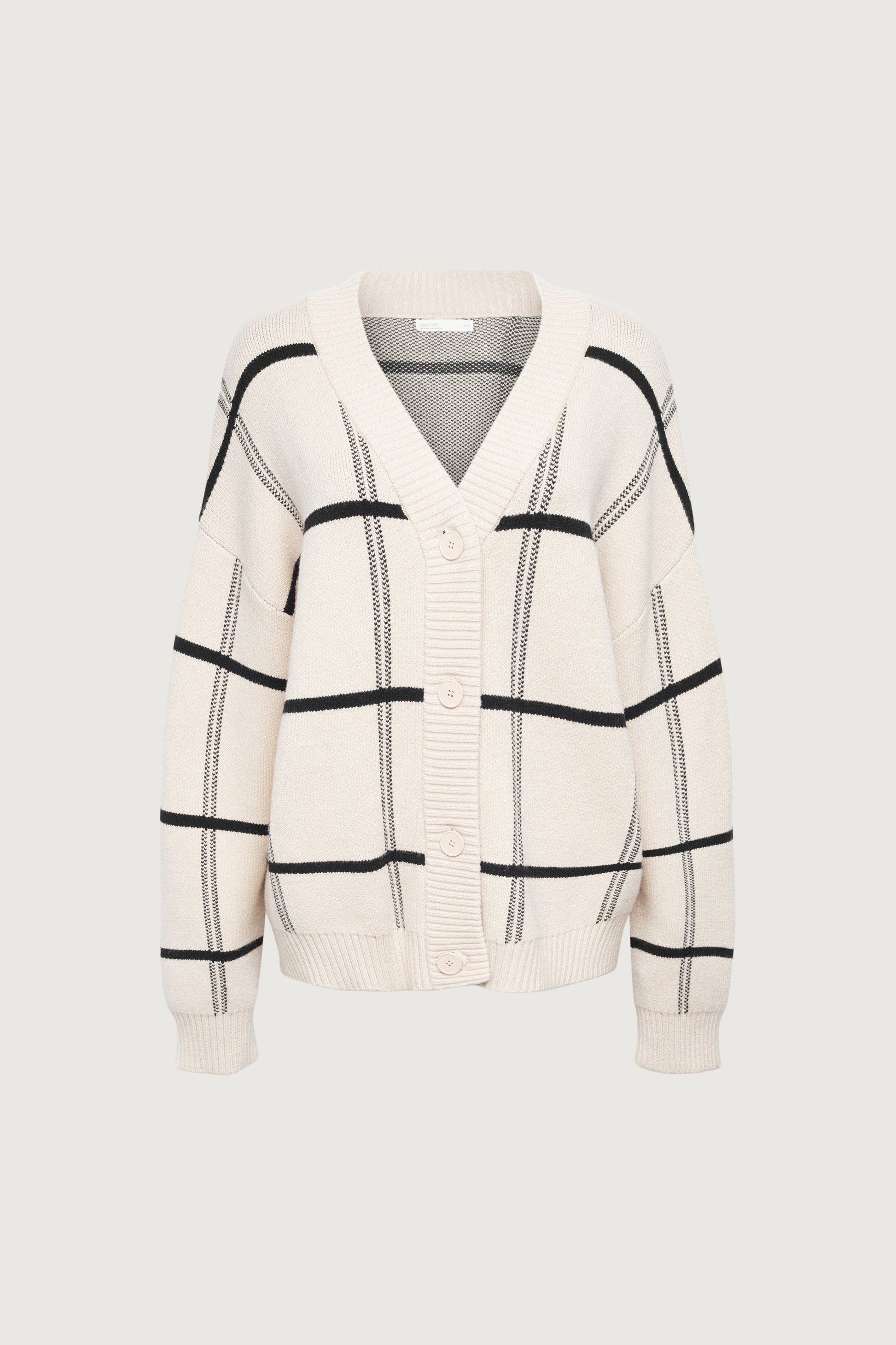 CARDIGAN SURDIMENSIONNÉ À BOUTONNAGE SUR LE DEVANT