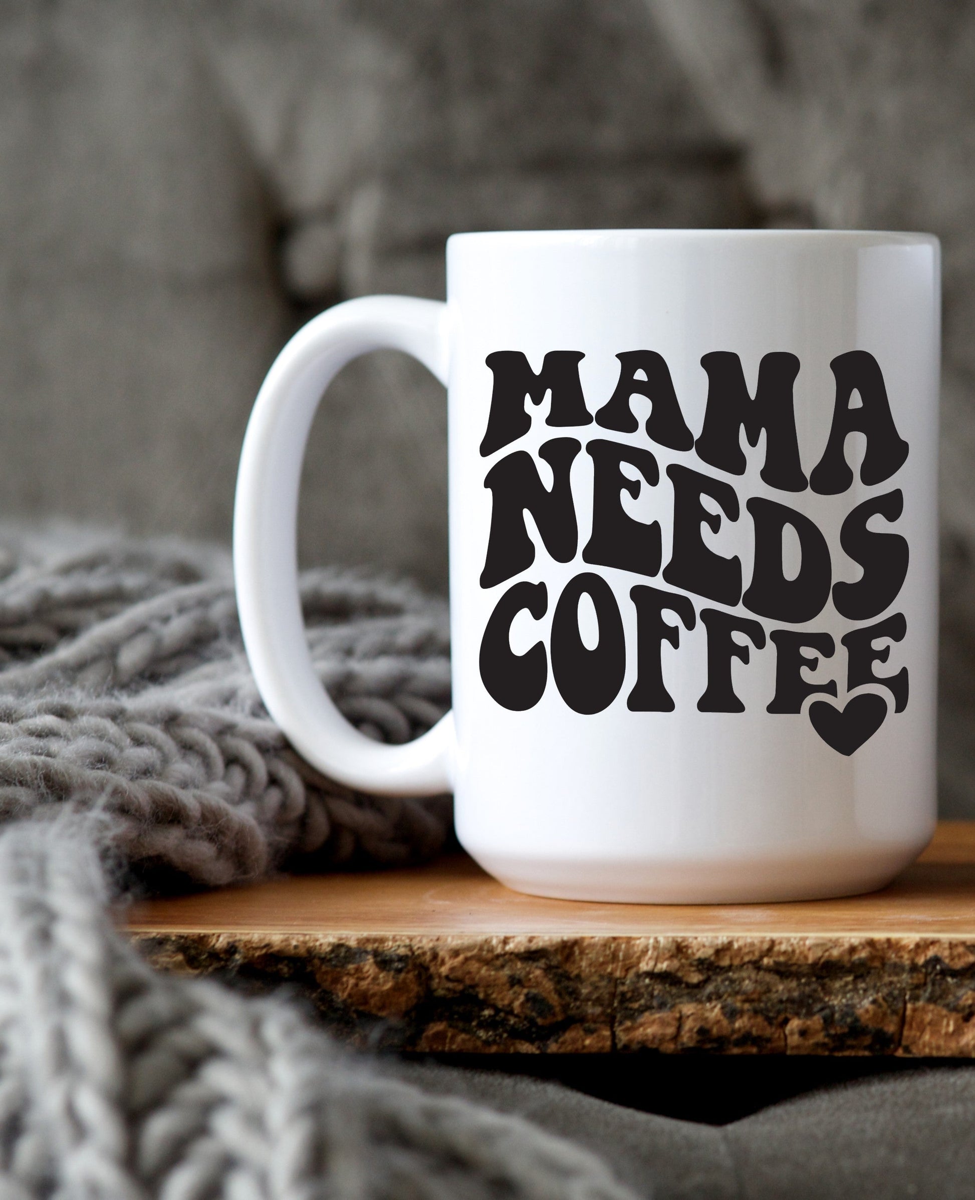 Mama Needs Coffee Mug | Funny Mom Coffee Cup | 15oz Mom Life Mug | Mother’s Day Gift | New Mom Present | Caffeine Lover Gift