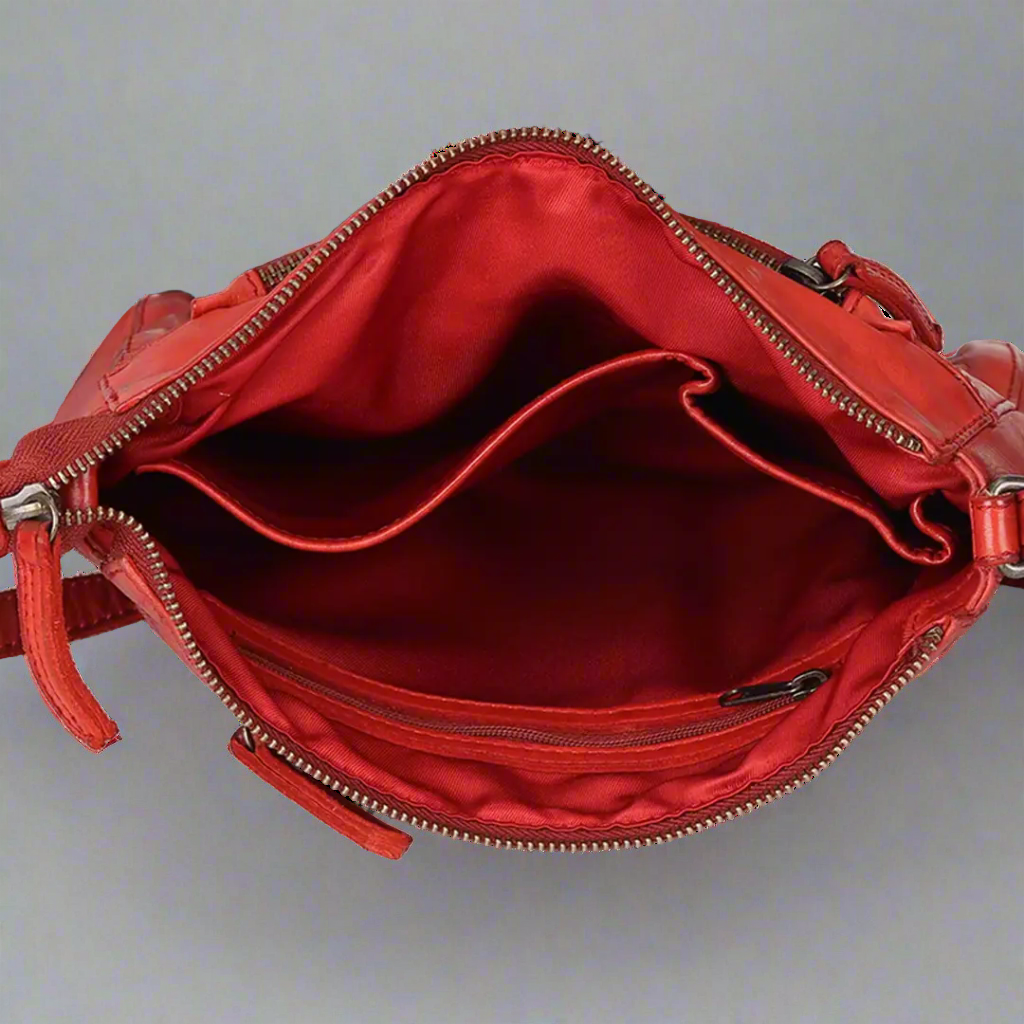 Sac bandoulière organisateur en cuir MET