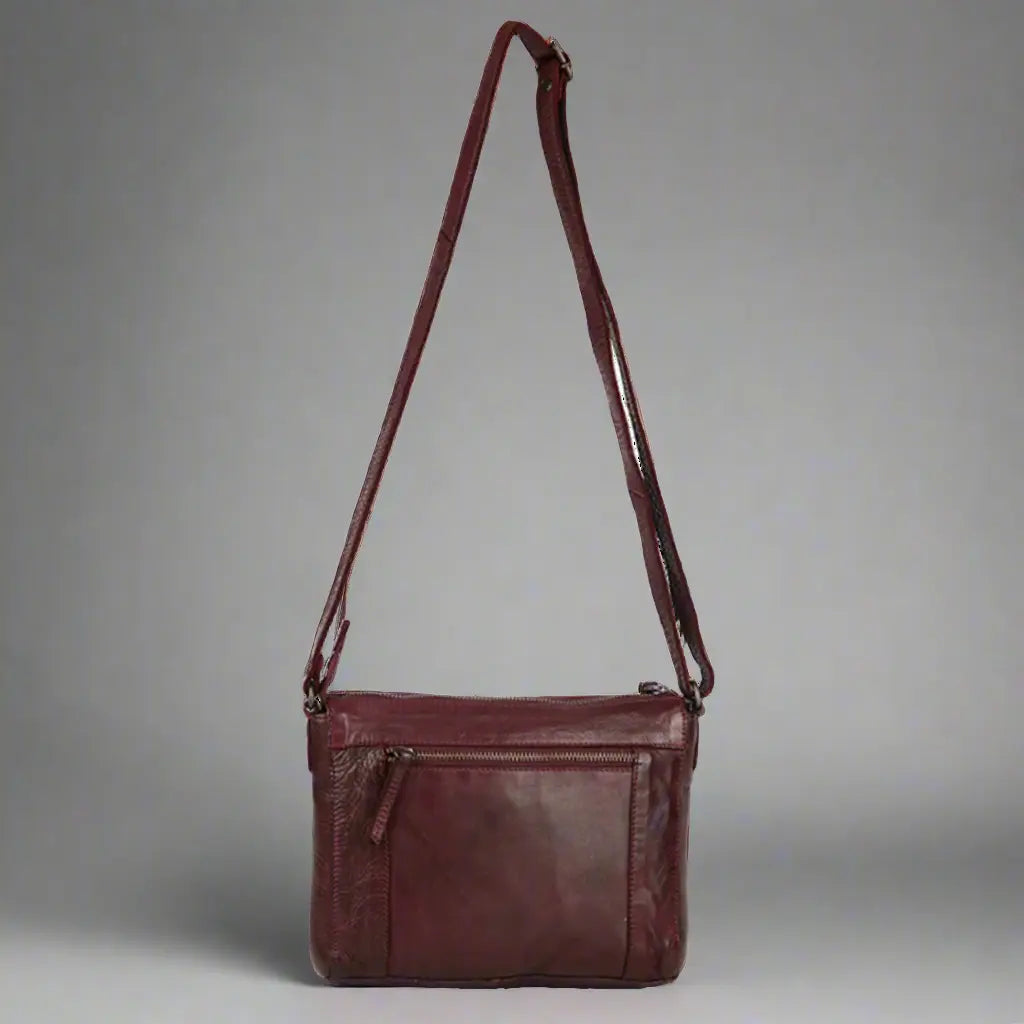 Sac bandoulière organisateur en cuir MET