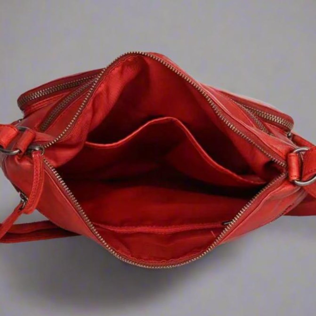 Sac en cuir MET à double poche avant