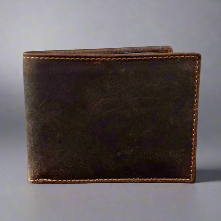 MET Men's Leather Wallet with Coin Pocket